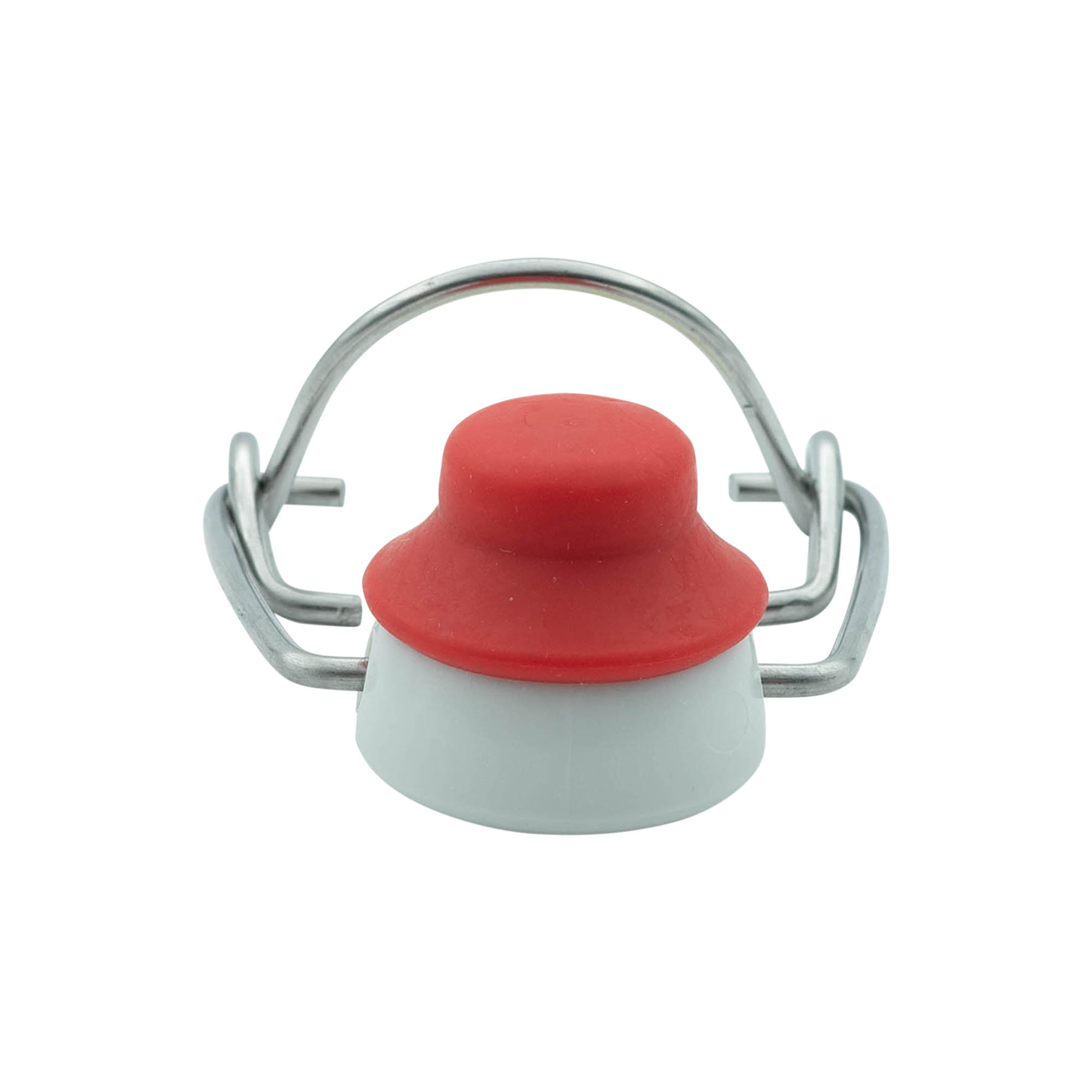 Låsebeslag specialstørrelse, plastik, rød-hvid Låsebeslag specialstørrelse, plastik, rød-hvid