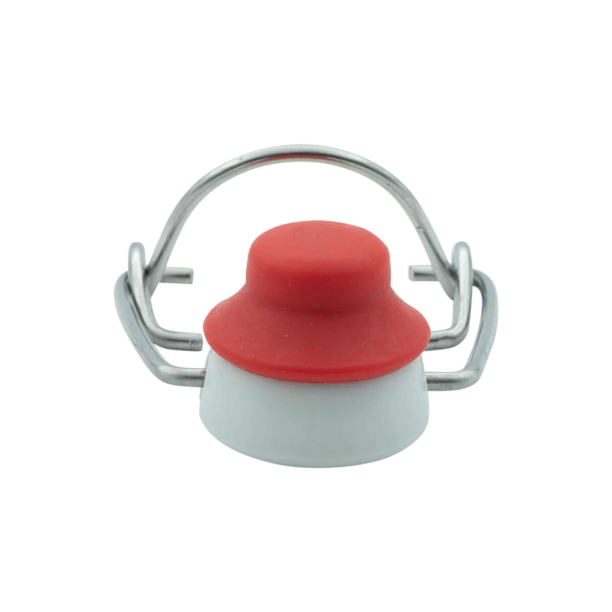 Låsebeslag specialstørrelse, plastik, rød-hvid Låsebeslag specialstørrelse, plastik, rød-hvid