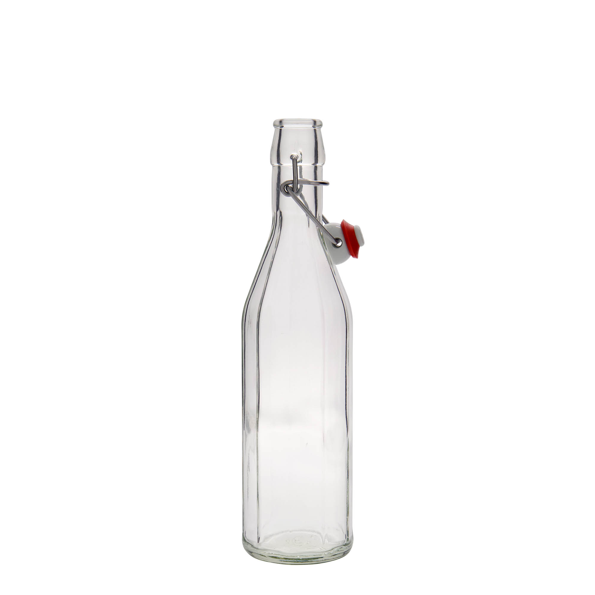 500 ml glasflaske 'Bravo', tikantet, åbning: Patentlåg