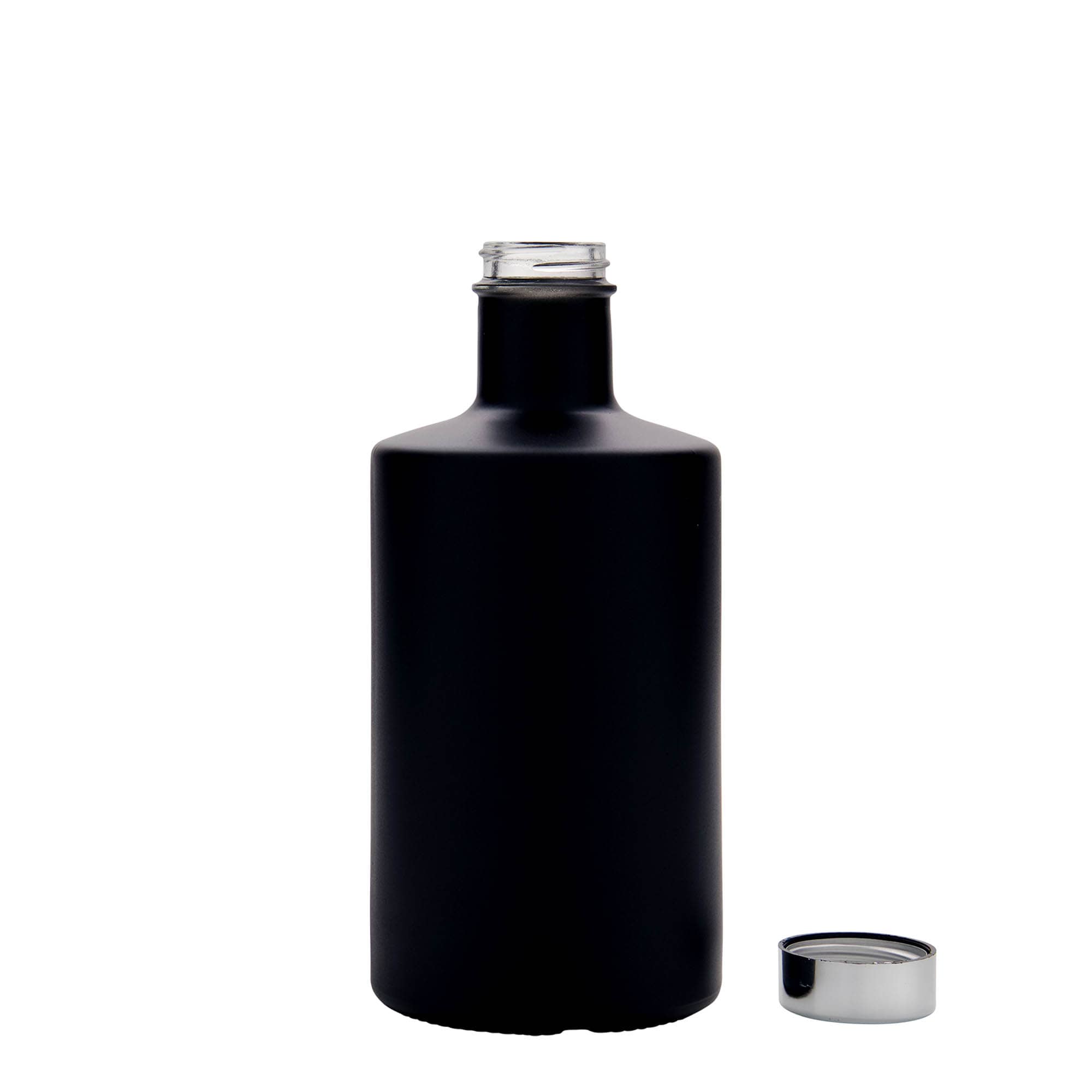 500 ml glasflaske 'Caroline', sort, åbning: GPI 33