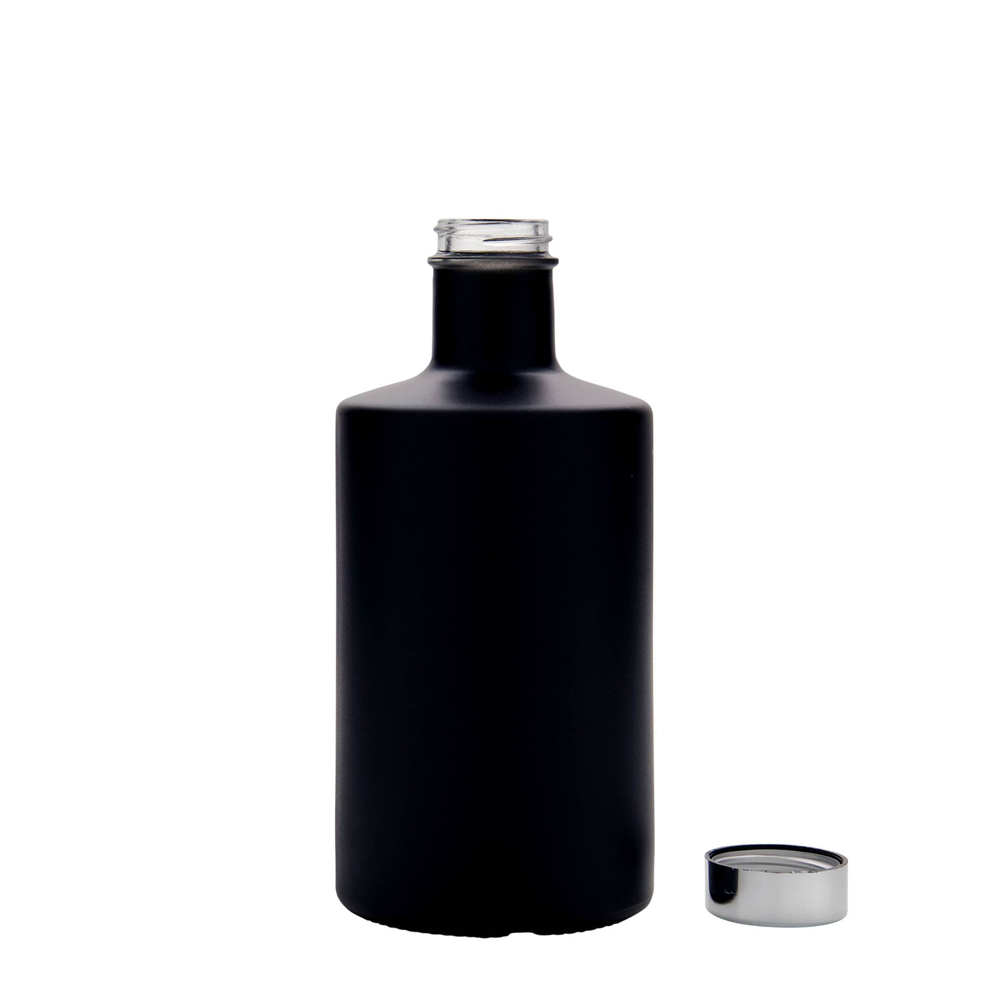 500 ml glasflaske 'Caroline', sort, åbning: GPI 33