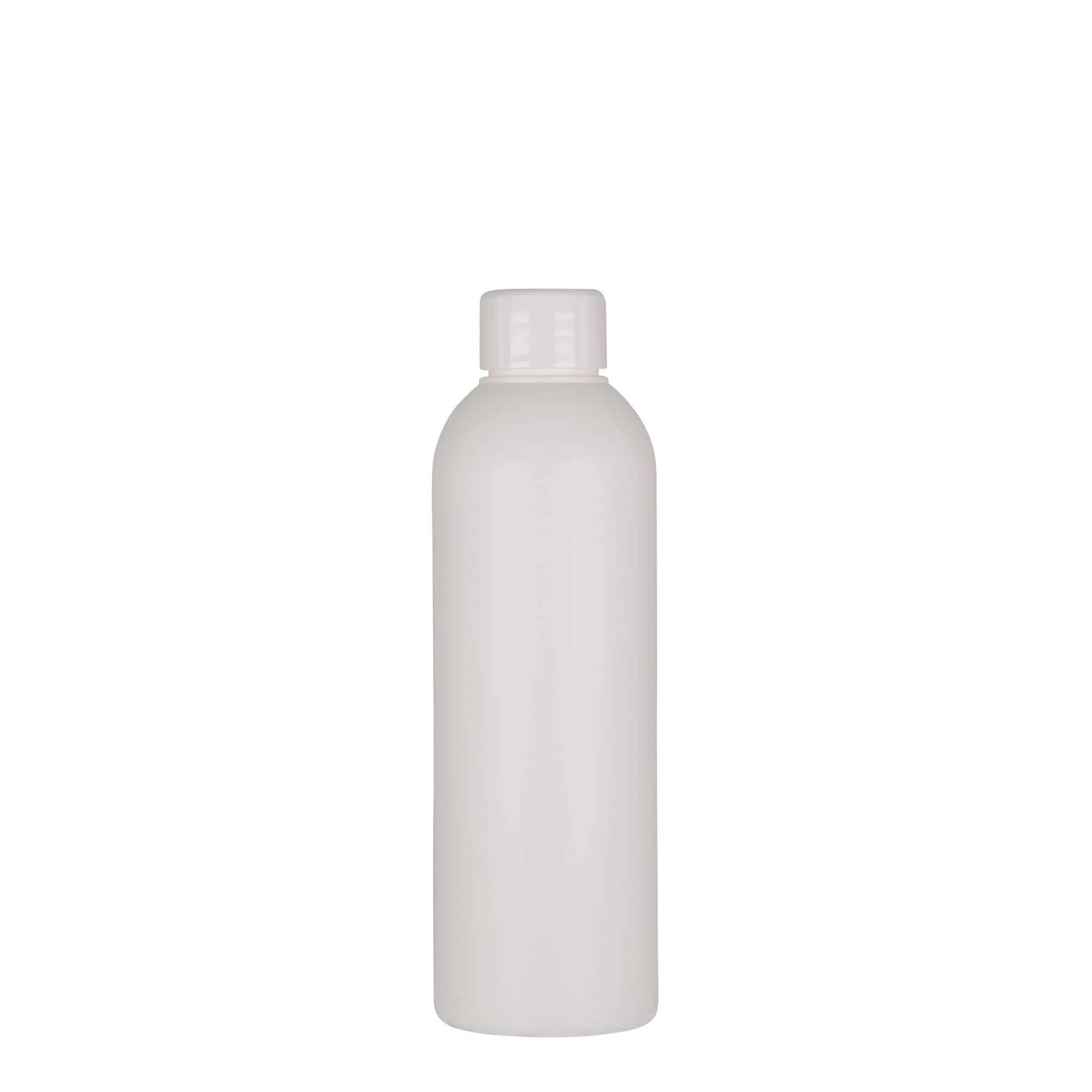 200 ml plastflaske 'Tuffy', HDPE, hvid, åbning: GPI 24/410