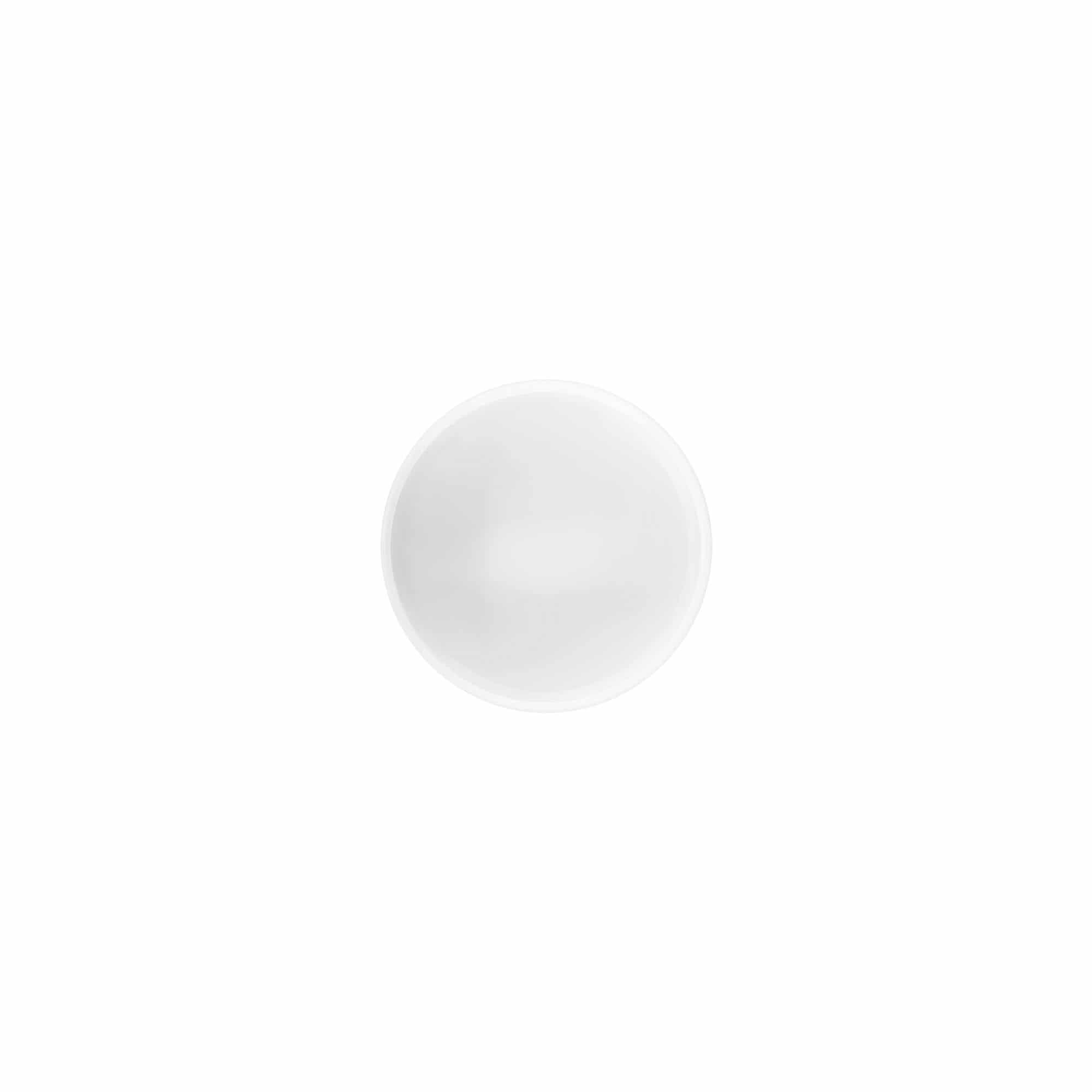 Skruelåg 'White Line' 35 ml, PP-plast, hvid Skruelåg 'White Line' 35 ml, PP-plast, hvid