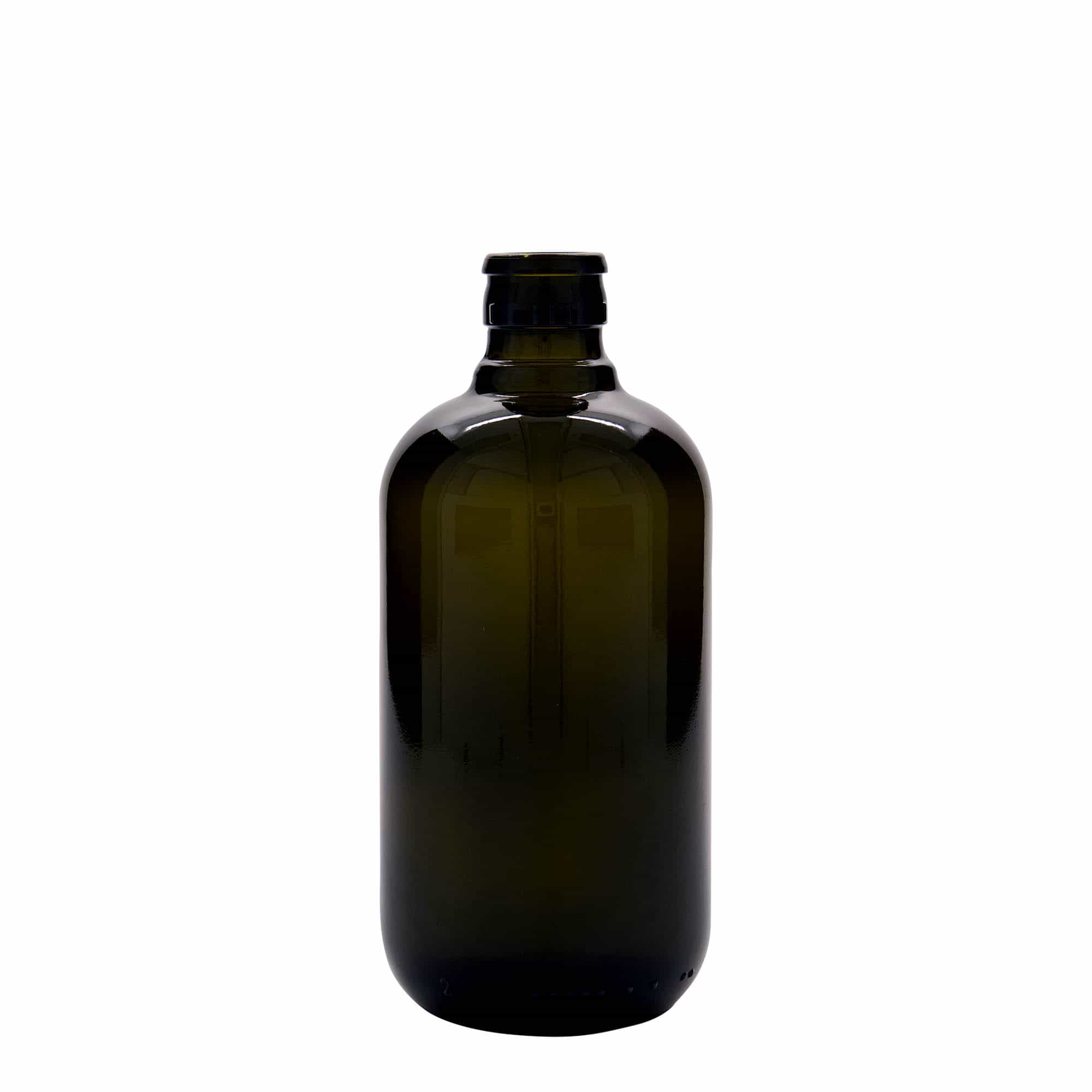 500 ml eddike-/olieflaske 'Biolio', glas, antikgrøn, åbning: DOP 500 ml eddike-/olieflaske 'Biolio', glas, antikgrøn, åbning: DOP