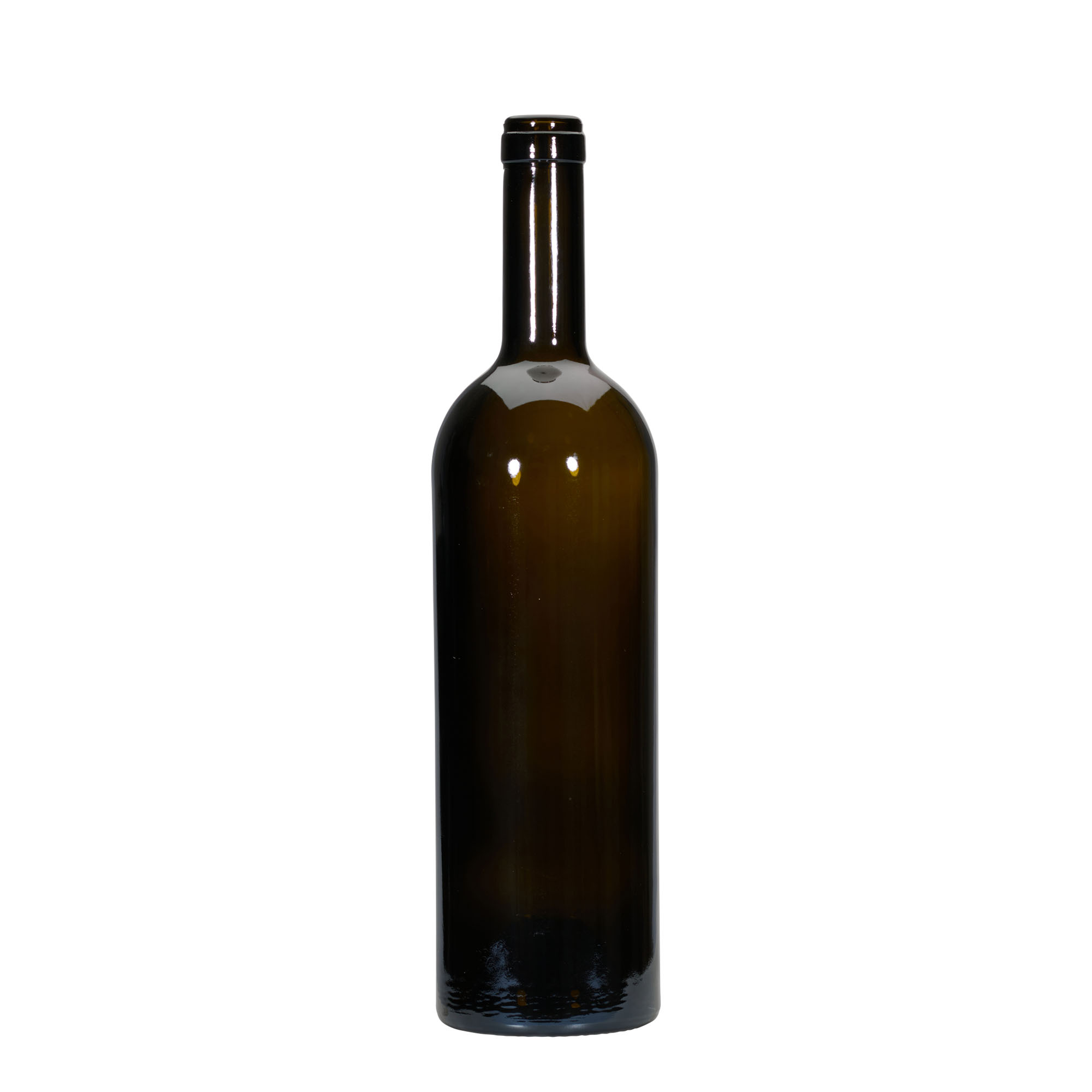 750 ml vinflaske 'Golia', antikgrøn, munding: kork