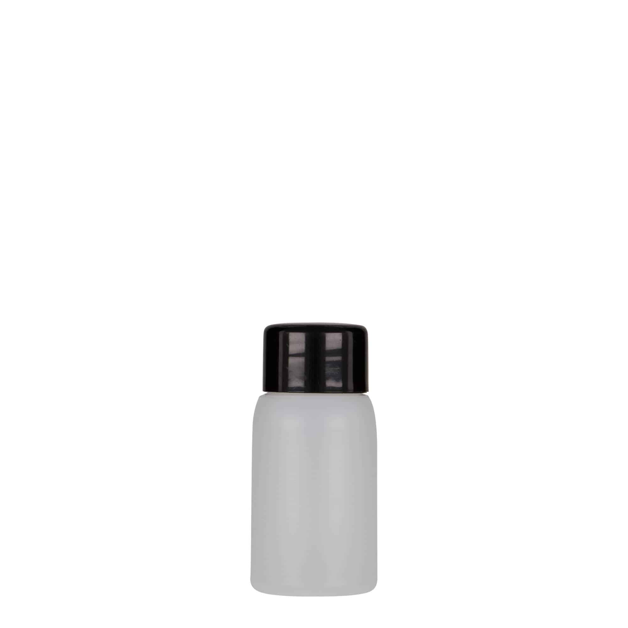 30 ml plastikflaske »Tuffy«, HDPE, natur, åbning: 24/410