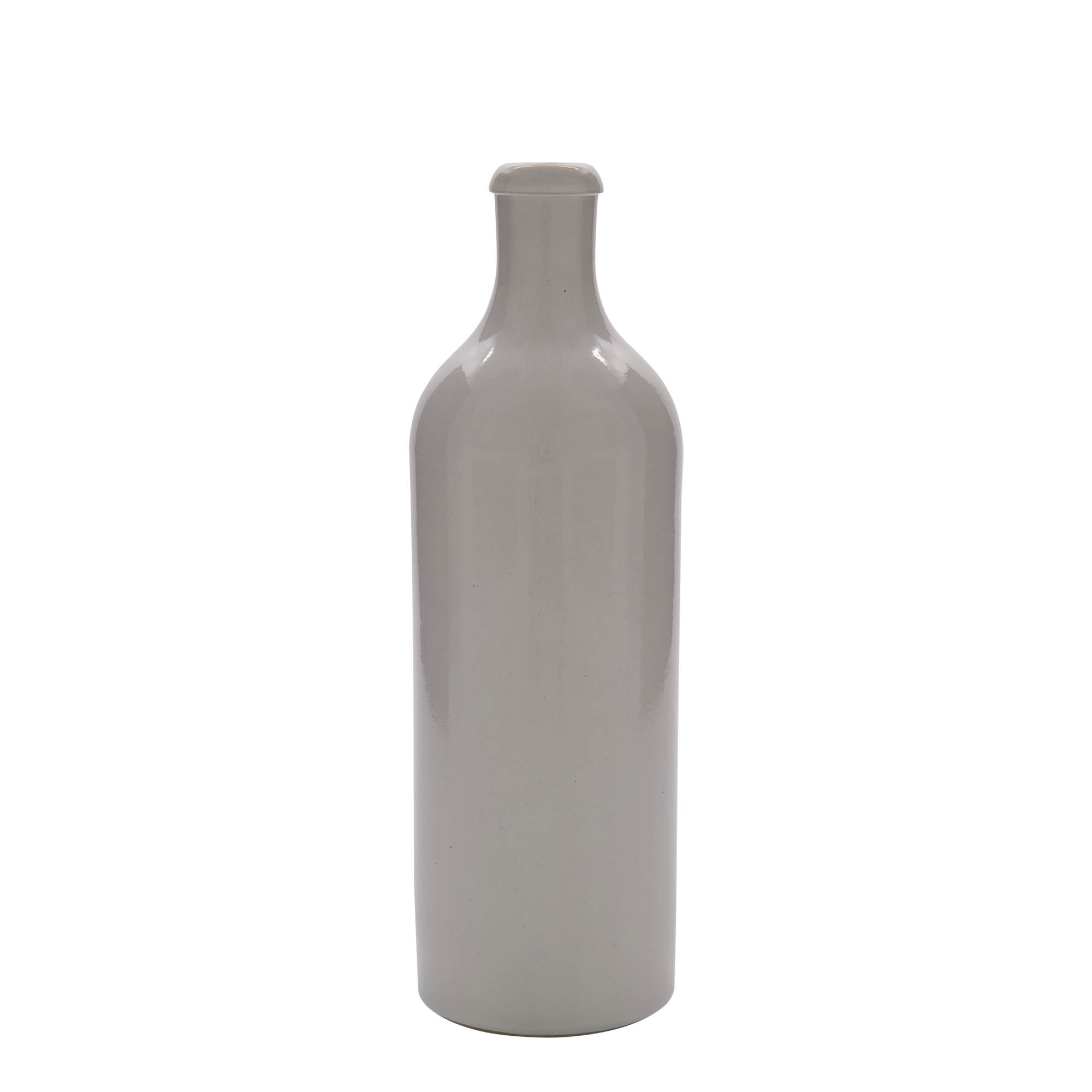 750 ml tonkrukke, stentøj, hvid, åbning: kork