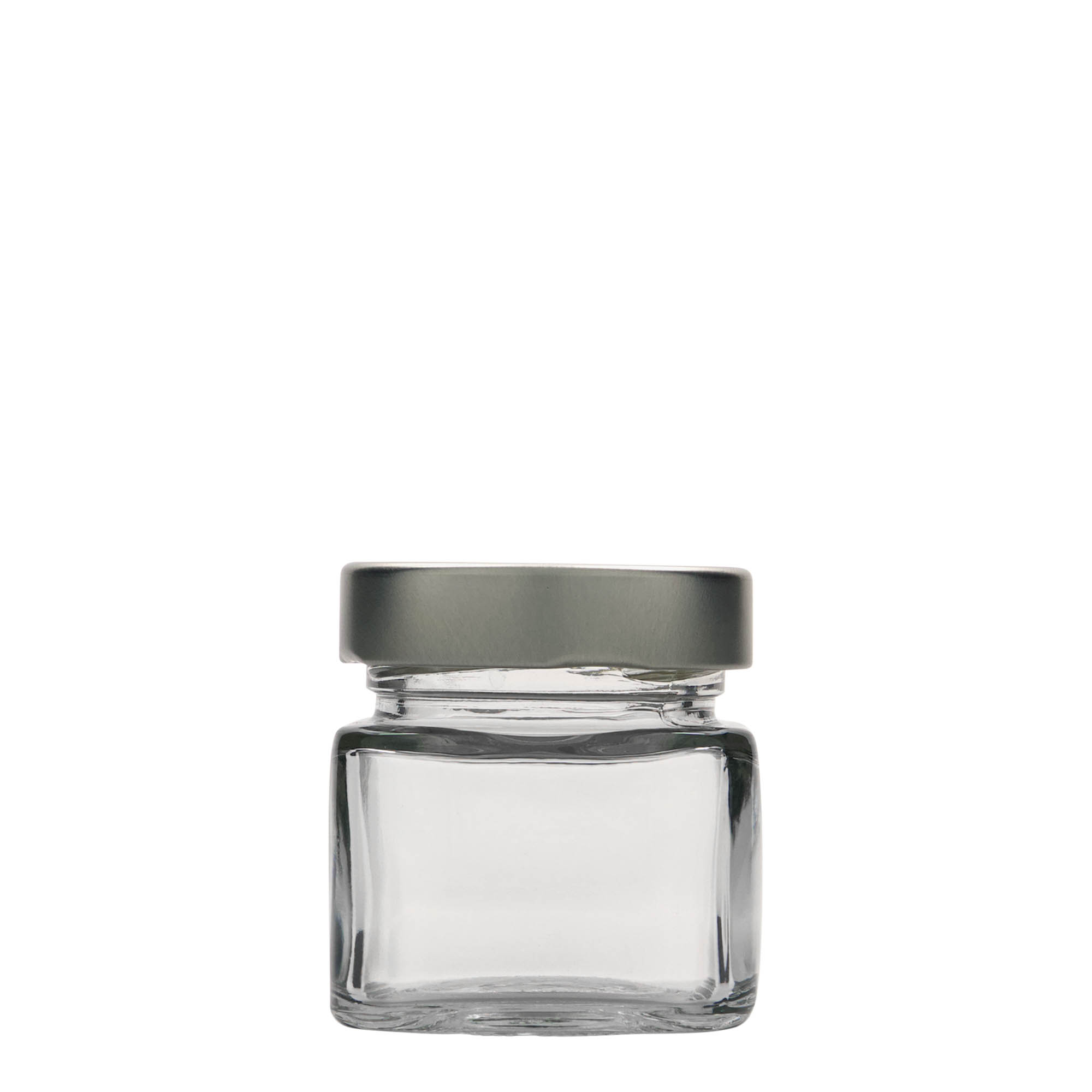 106 ml firkantet glas 'Ikarus', åbning: Deep-Twist-Off (DTO 58)