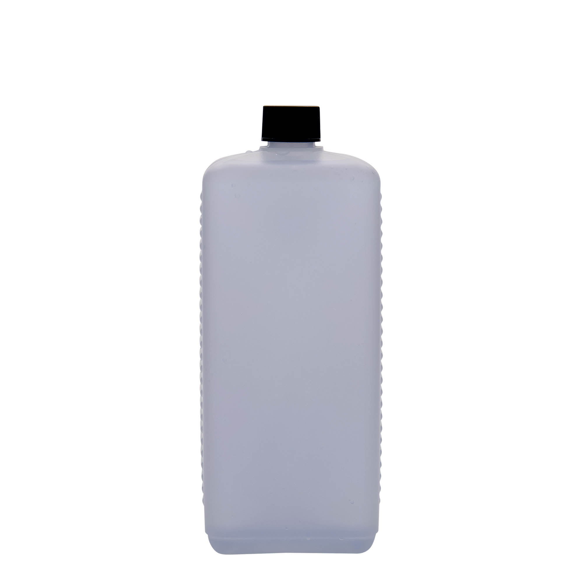1.000 ml kande, rektangulær, HDPE-plast, natur, åbning: DIN 25 EPE