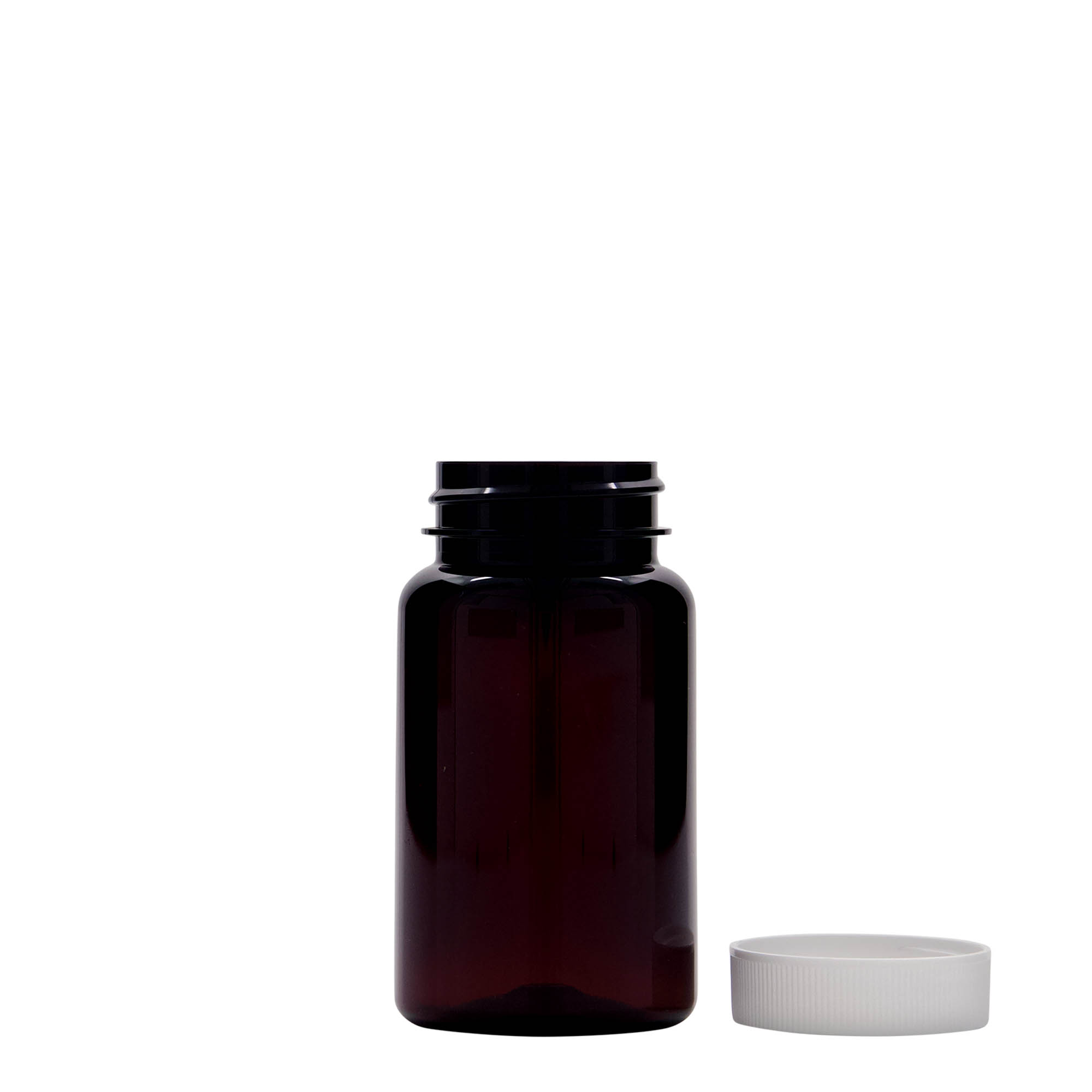 100 ml PET-flaske, plastik, brun, åbning: 38/400 100 ml PET-flaske, plastik, brun, åbning: 38/400