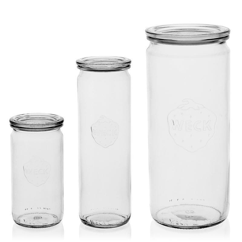 1.040 ml WECK-cylinderglas, åbning: Rund kant