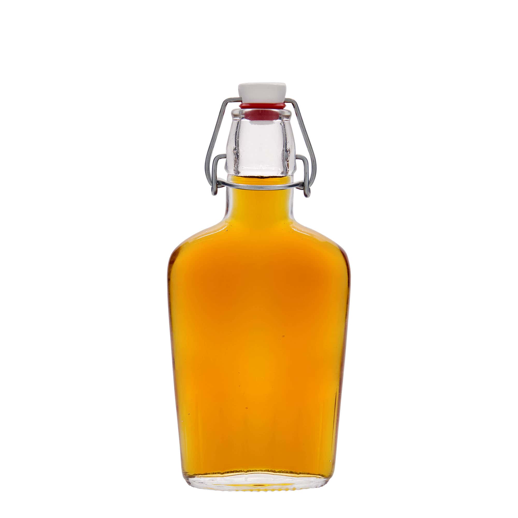250 ml glasflaske »Fiaschetta«, oval, åbning: hængelås-lukning