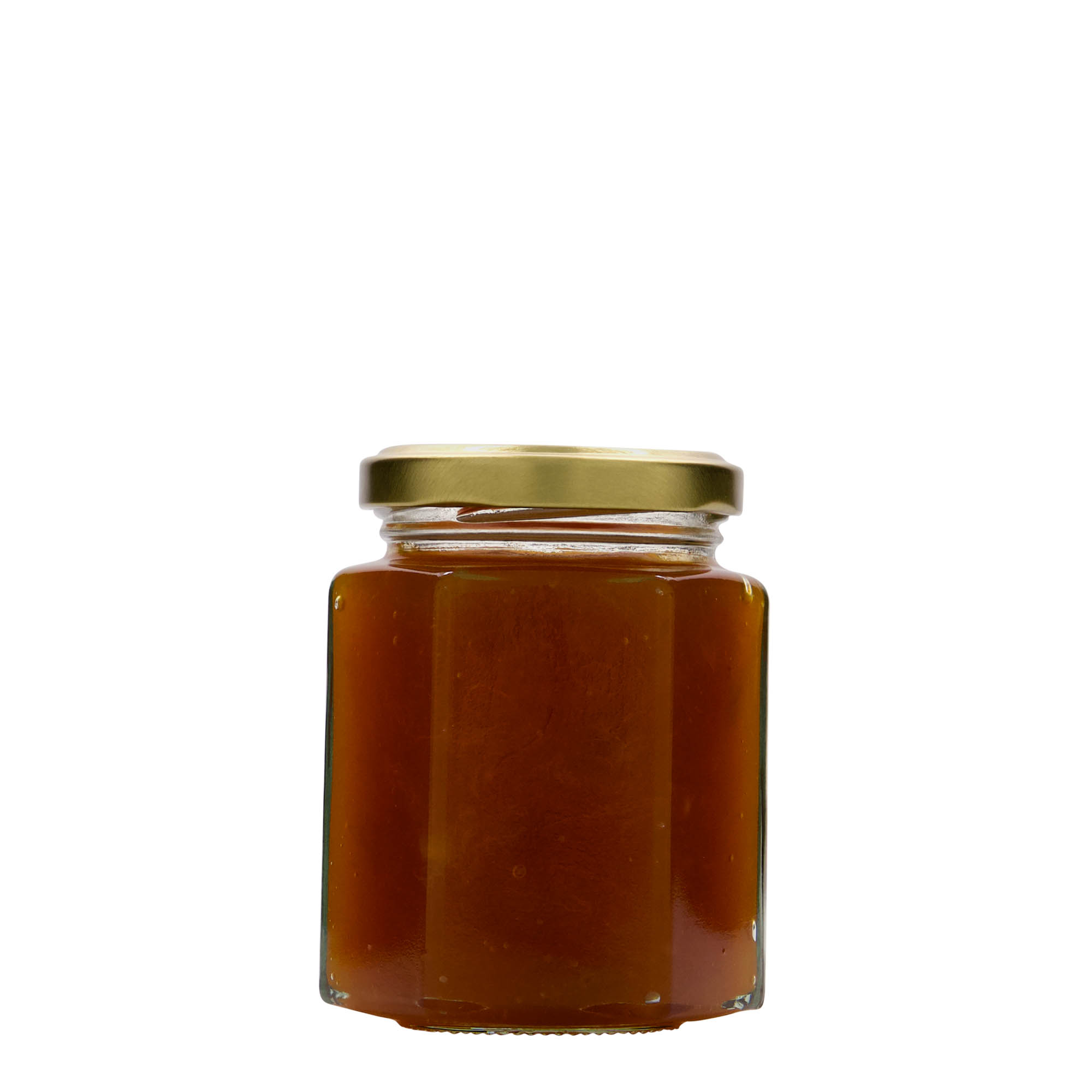 191 ml sekskantet glas, åbning: Twist-Off (TO 58)