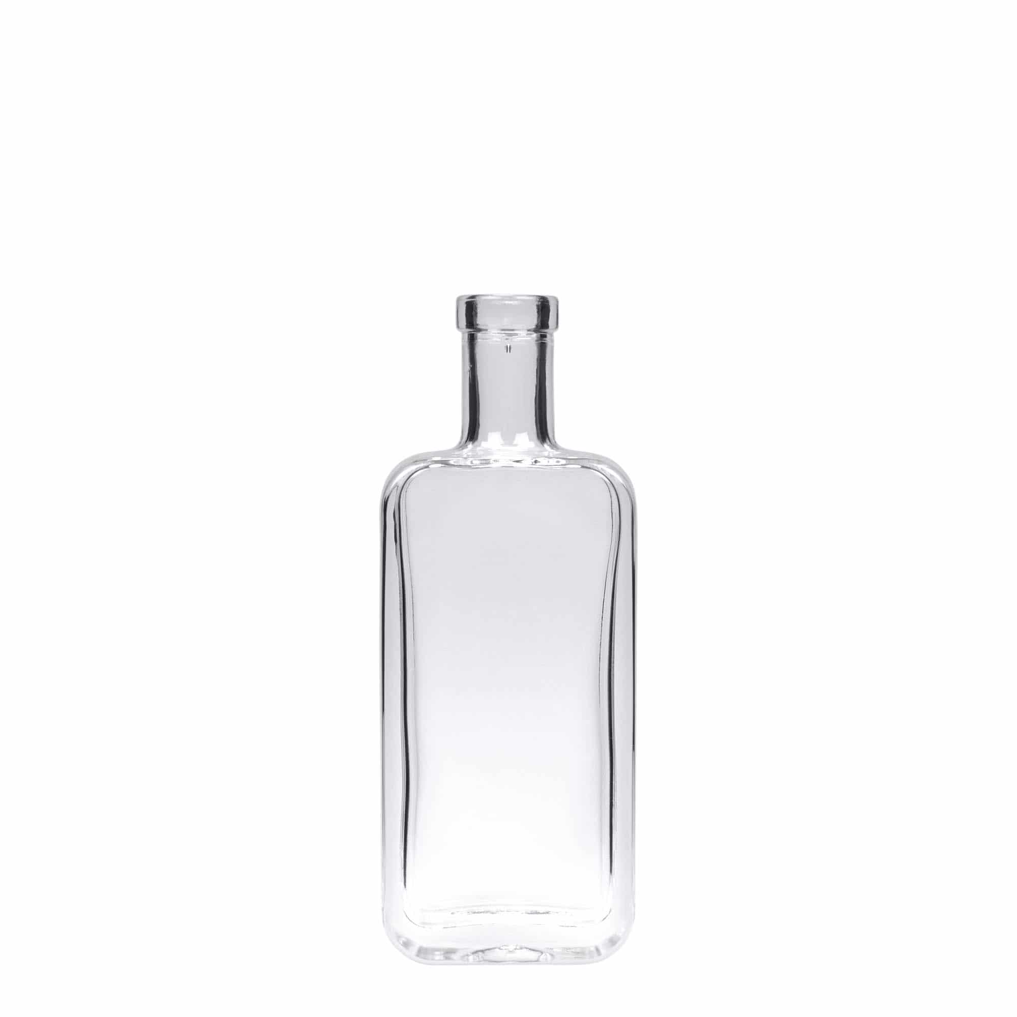 100 ml glasflaske 'Nice', firkantet, åbning: Kork 100 ml glasflaske 'Nice', firkantet, åbning: Kork