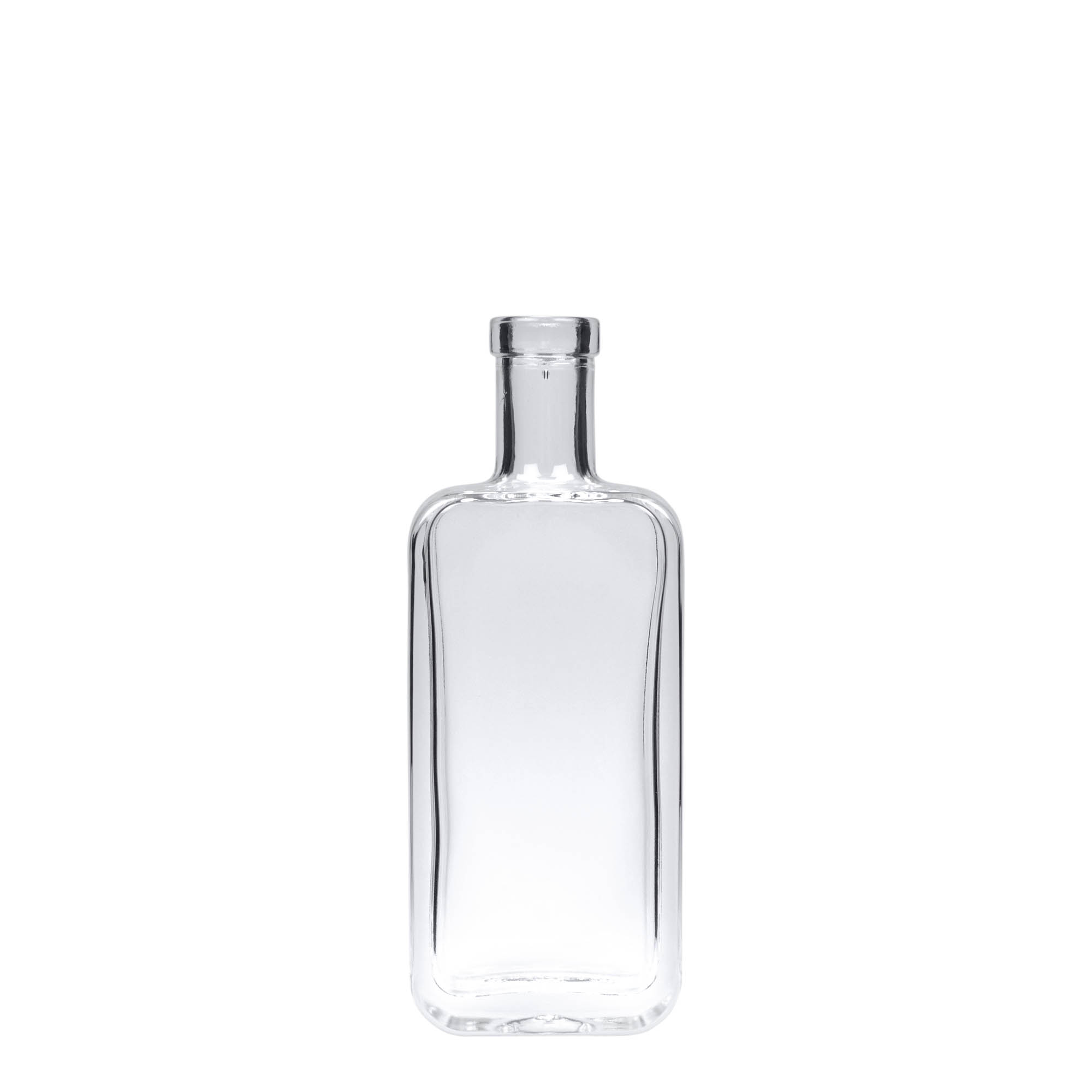 100 ml glasflaske 'Nice', rektangulær, åbning: kork
