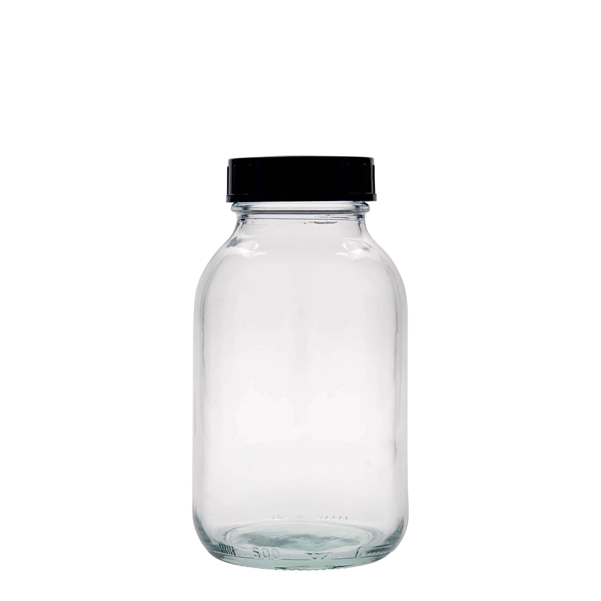 500 ml bredhalsglas, åbning: DIN 55