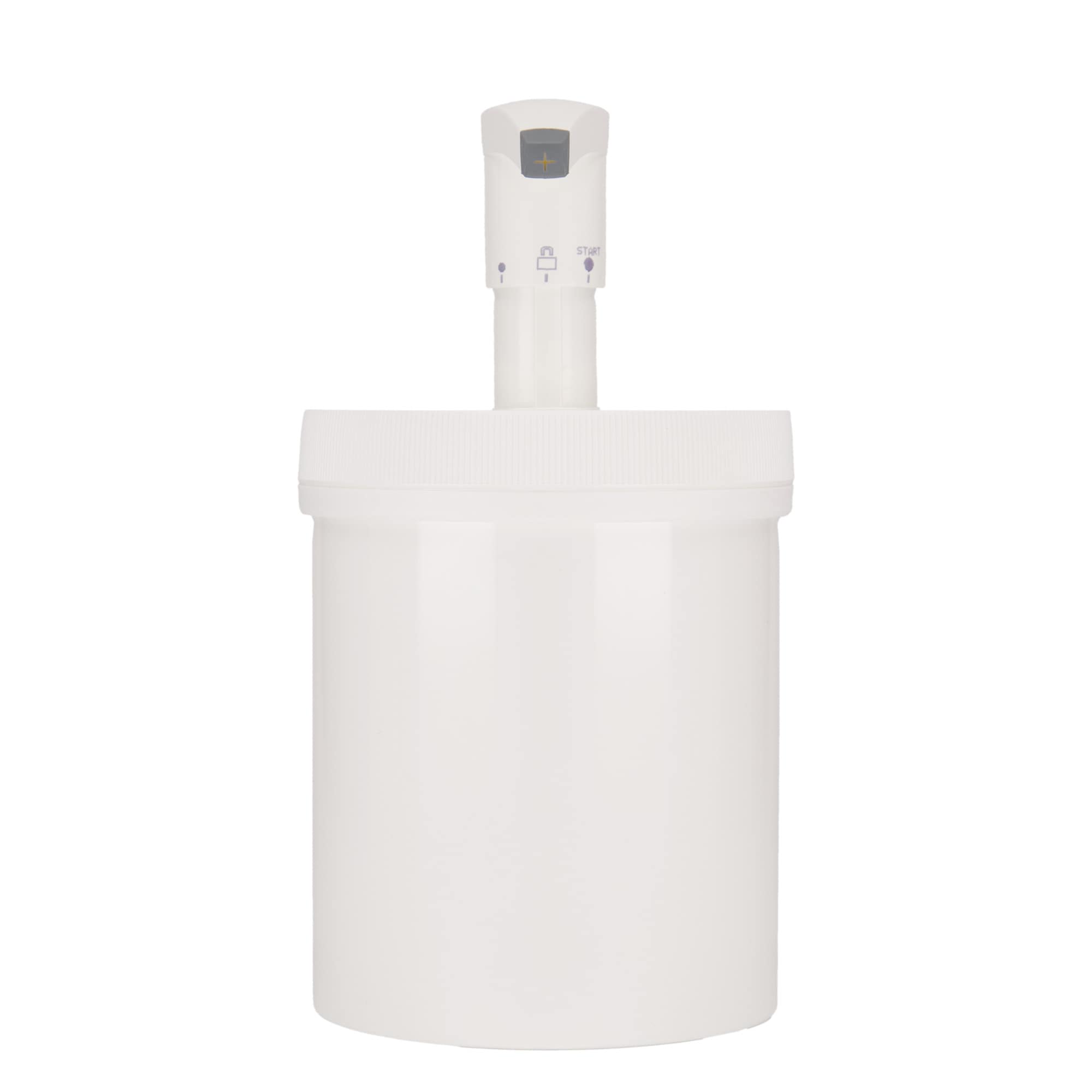 1.240 ml dispenserflaske »Securibox«, PP-plast, hvid, åbning: skruelåg