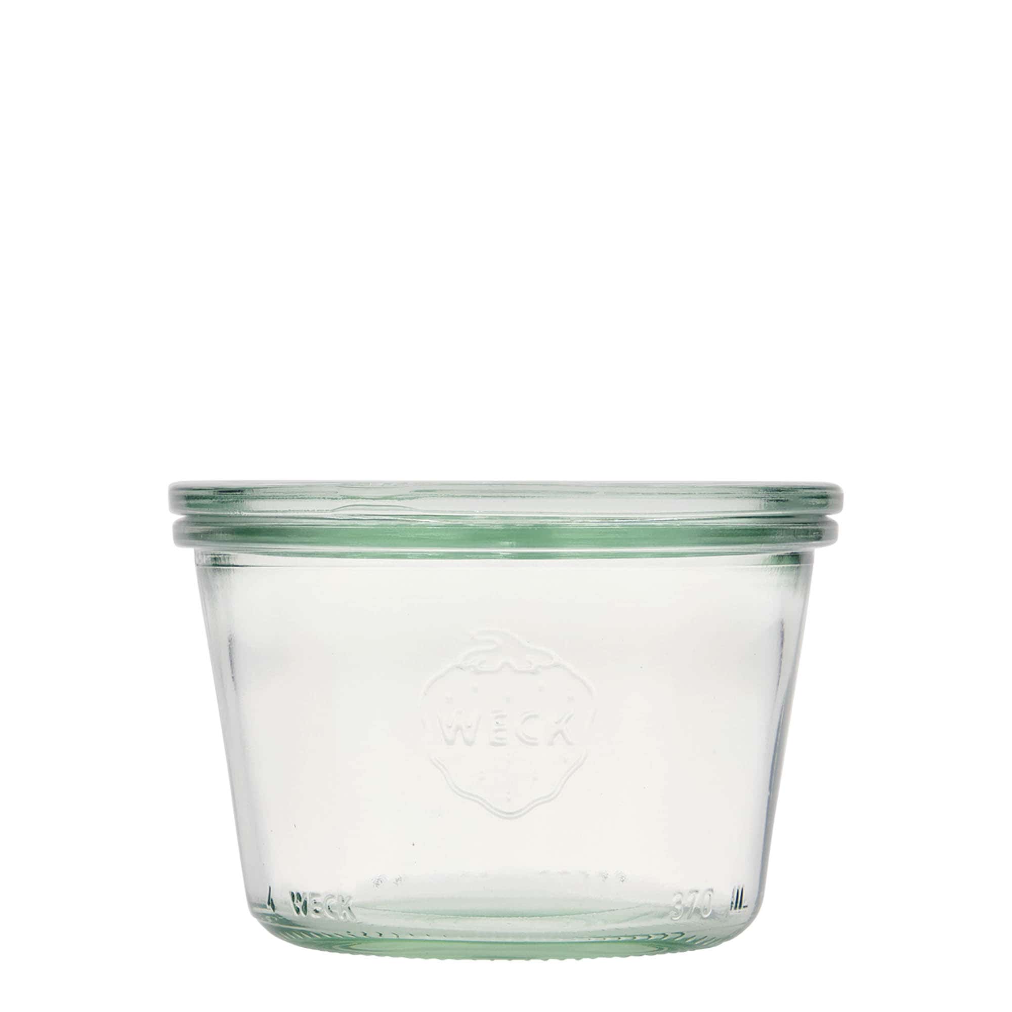 370 ml cylindrisk WECK-sylteglas, åbning: Rund kant 370 ml cylindrisk WECK-sylteglas, åbning: Rund kant