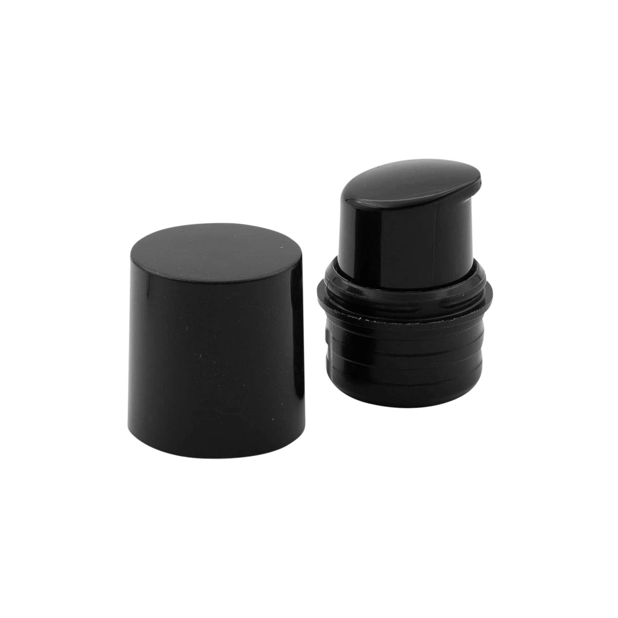 Airless Dispenser pumpehoved 'Nano', PP-plast, sort