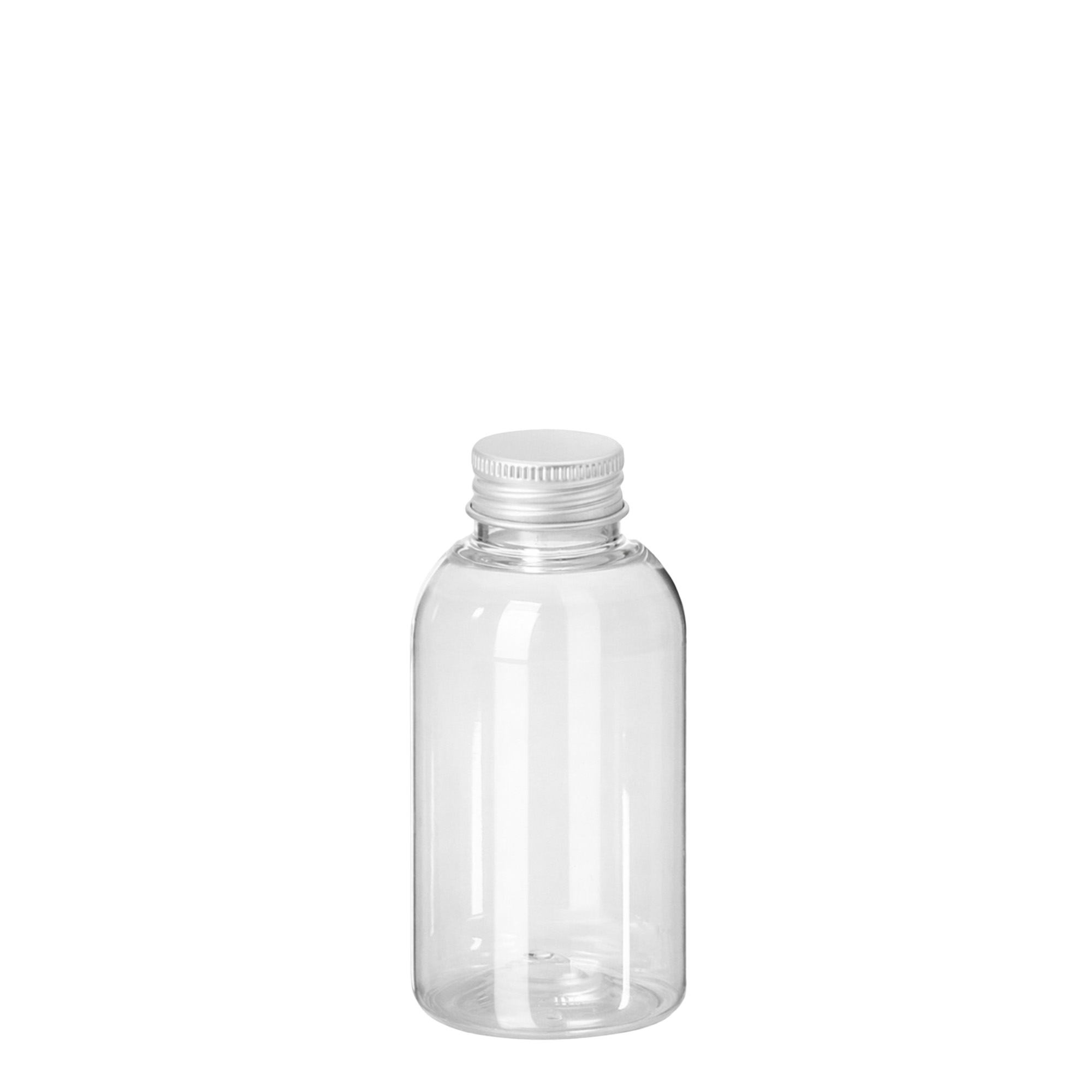 100 ml PET-flaske 'Boston', plast, åbning: 24/410