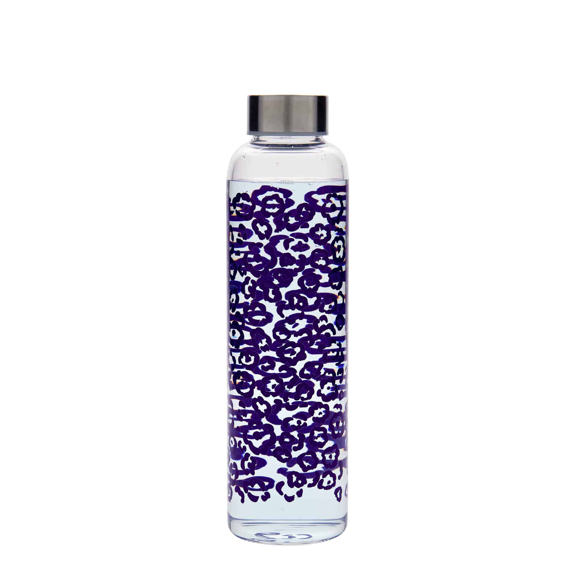 500 ml drikkeflaske 'Perseus - Lilla blomster', åbning: skruelåg