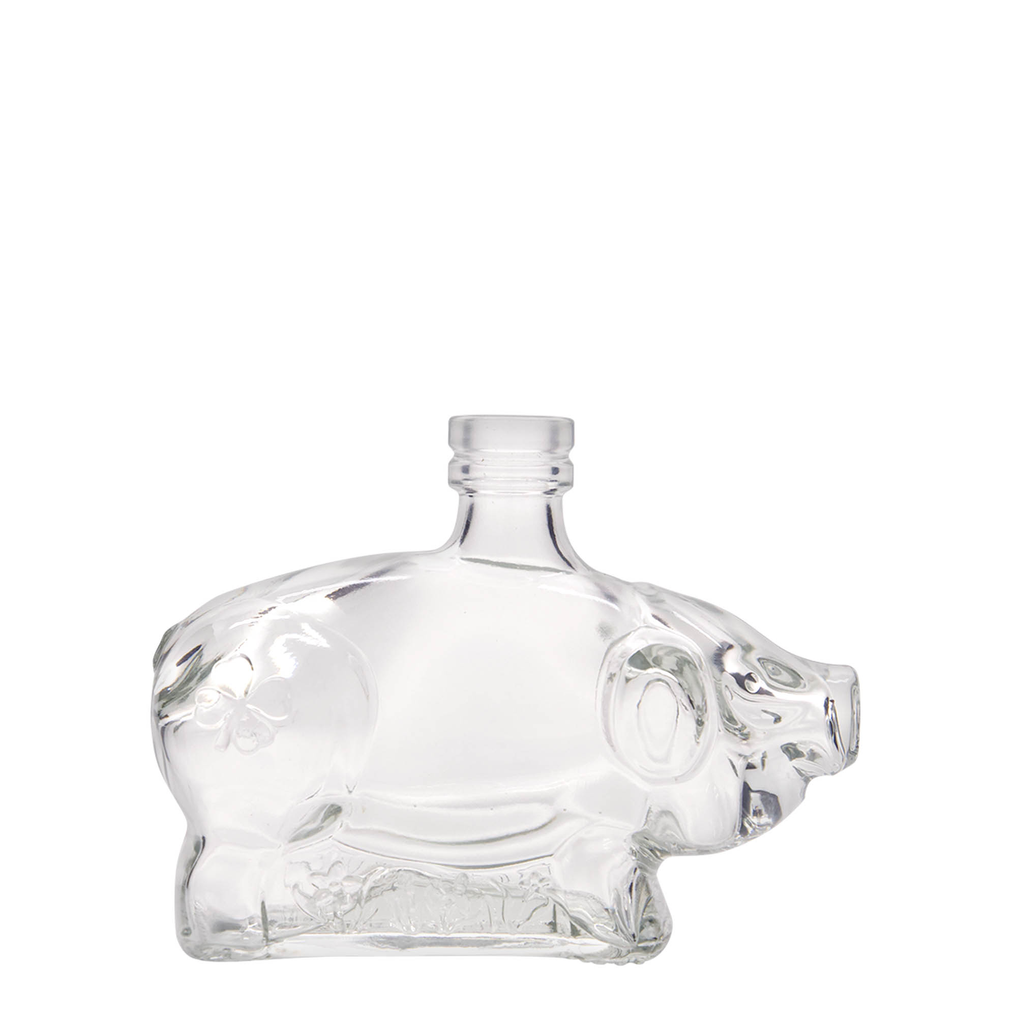 200 ml glasflaske 'Sparegris', åbning: Kork 200 ml glasflaske 'Sparegris', åbning: Kork