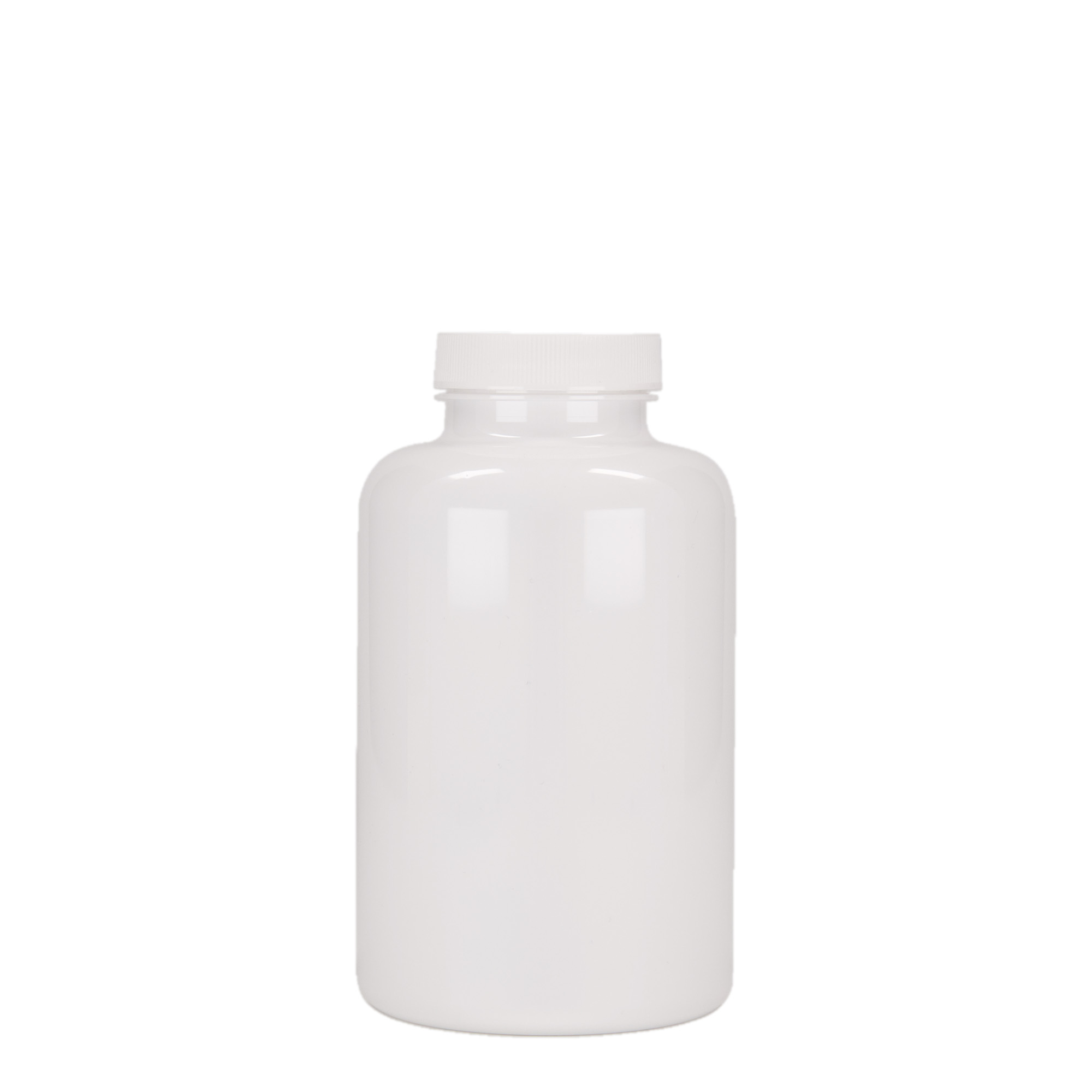 500 ml PET-flaske, plast, hvid, åbning: 45/400