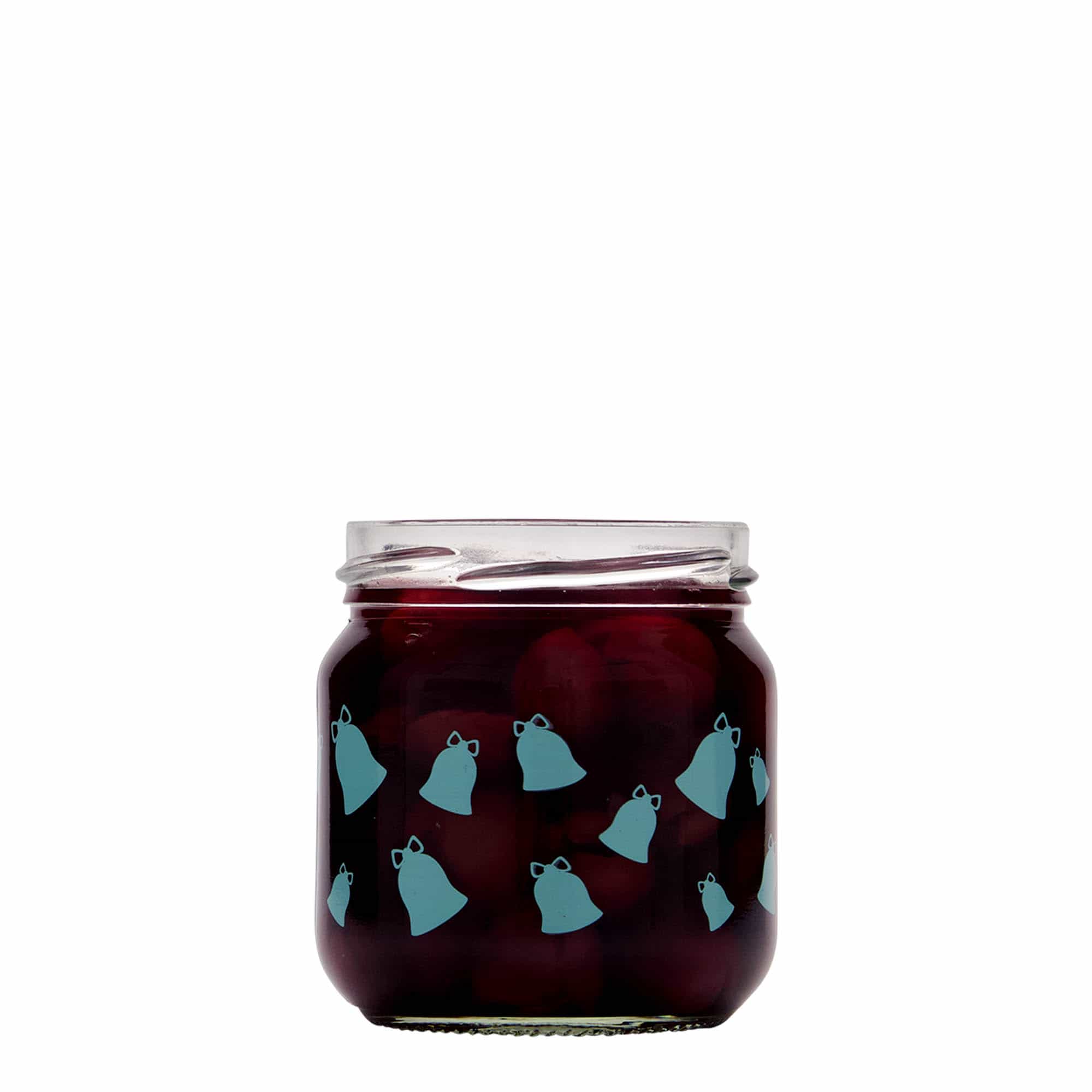 212 ml rundt glas, motiv: Kling, klokke, åbning: Twist-Off (TO 66)