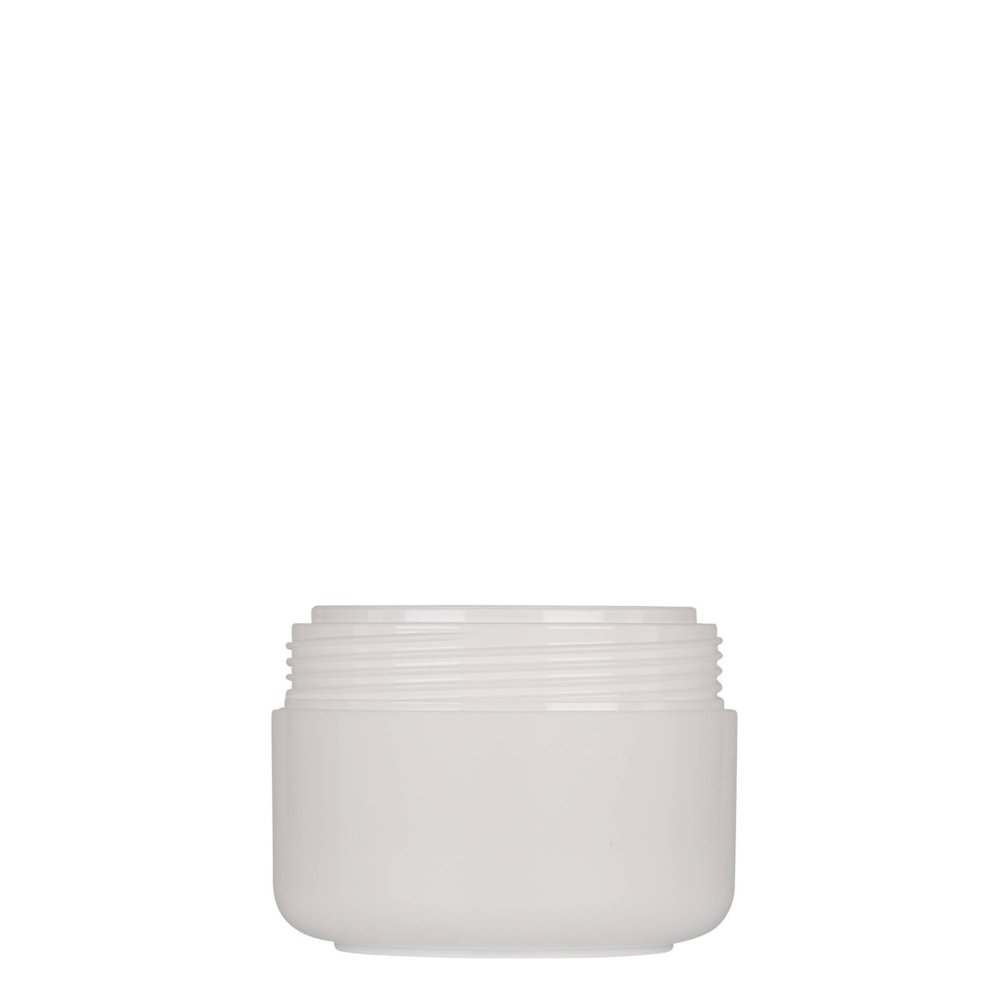 100 ml plastdåse 'Bianca', PP, hvid, åbning: skruelåg