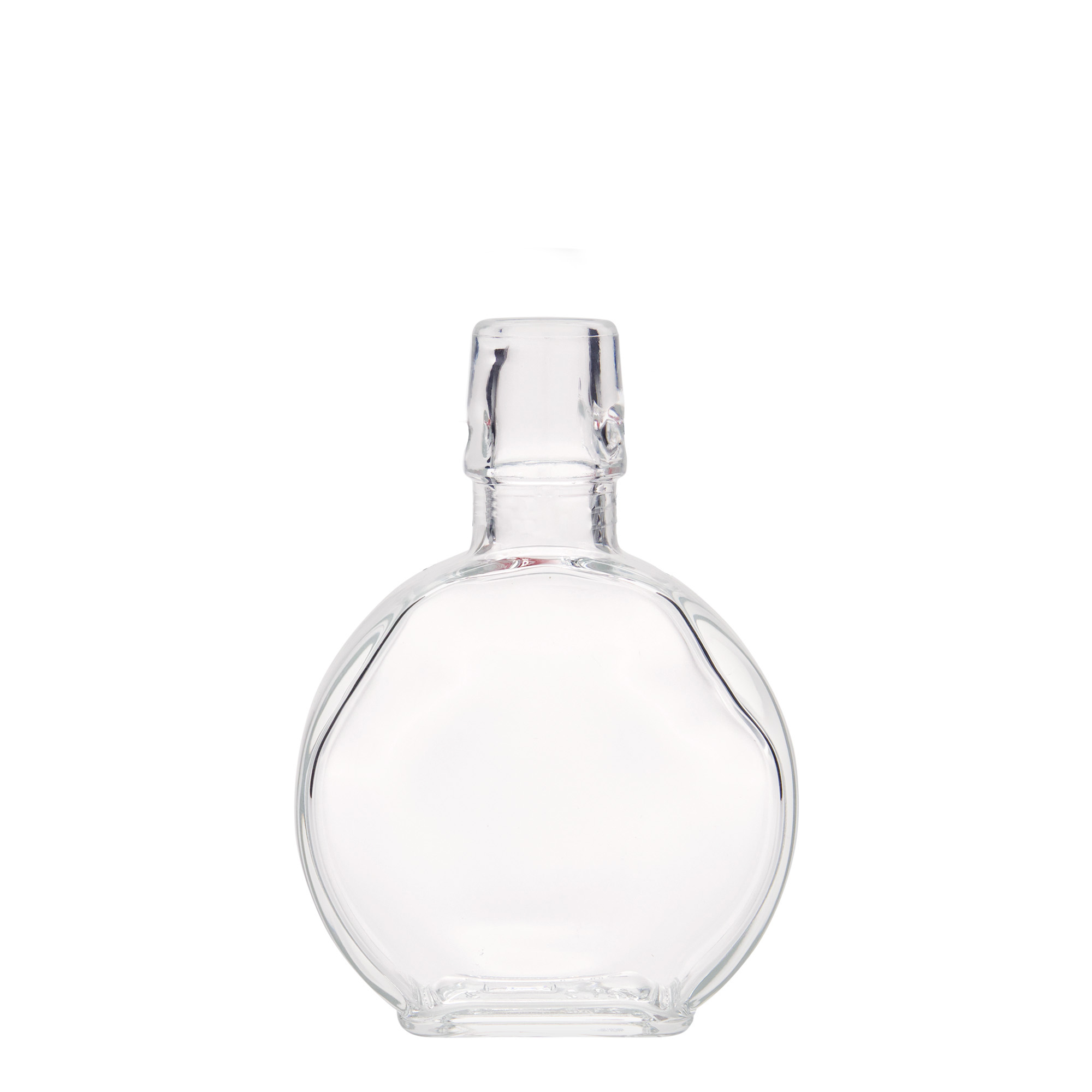 200 ml glasflaske »Sensatione«, rektangulær, åbning: låseklips
