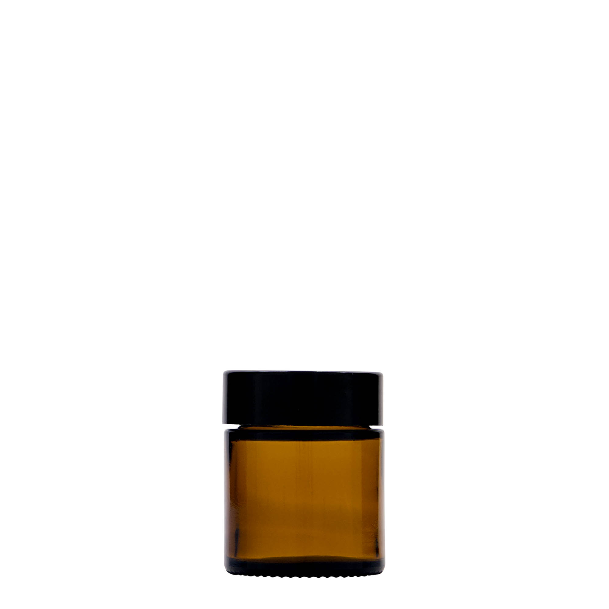 30 ml krukke 'Brown Line', glas, brun, åbning: skruelåg 30 ml krukke 'Brown Line', glas, brun, åbning: skruelåg