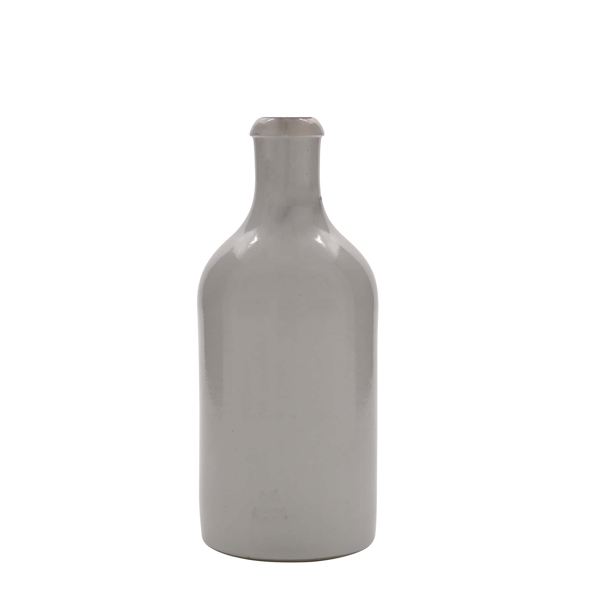 500 ml lerkrus, stentøj, hvid, åbning: Patentlåg 500 ml lerkrus, stentøj, hvid, åbning: Patentlåg