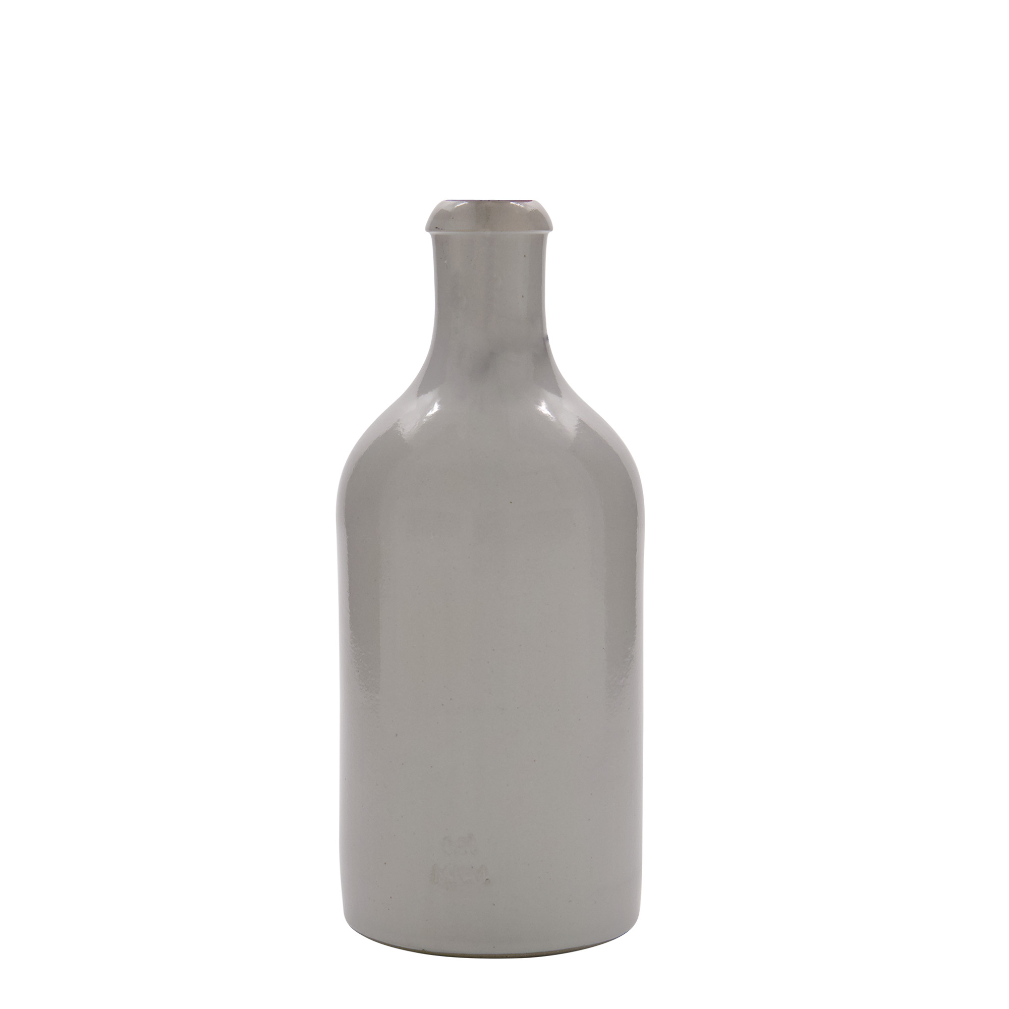 500 ml tonkrukke, stentøj, hvid, åbning: klemme lukning