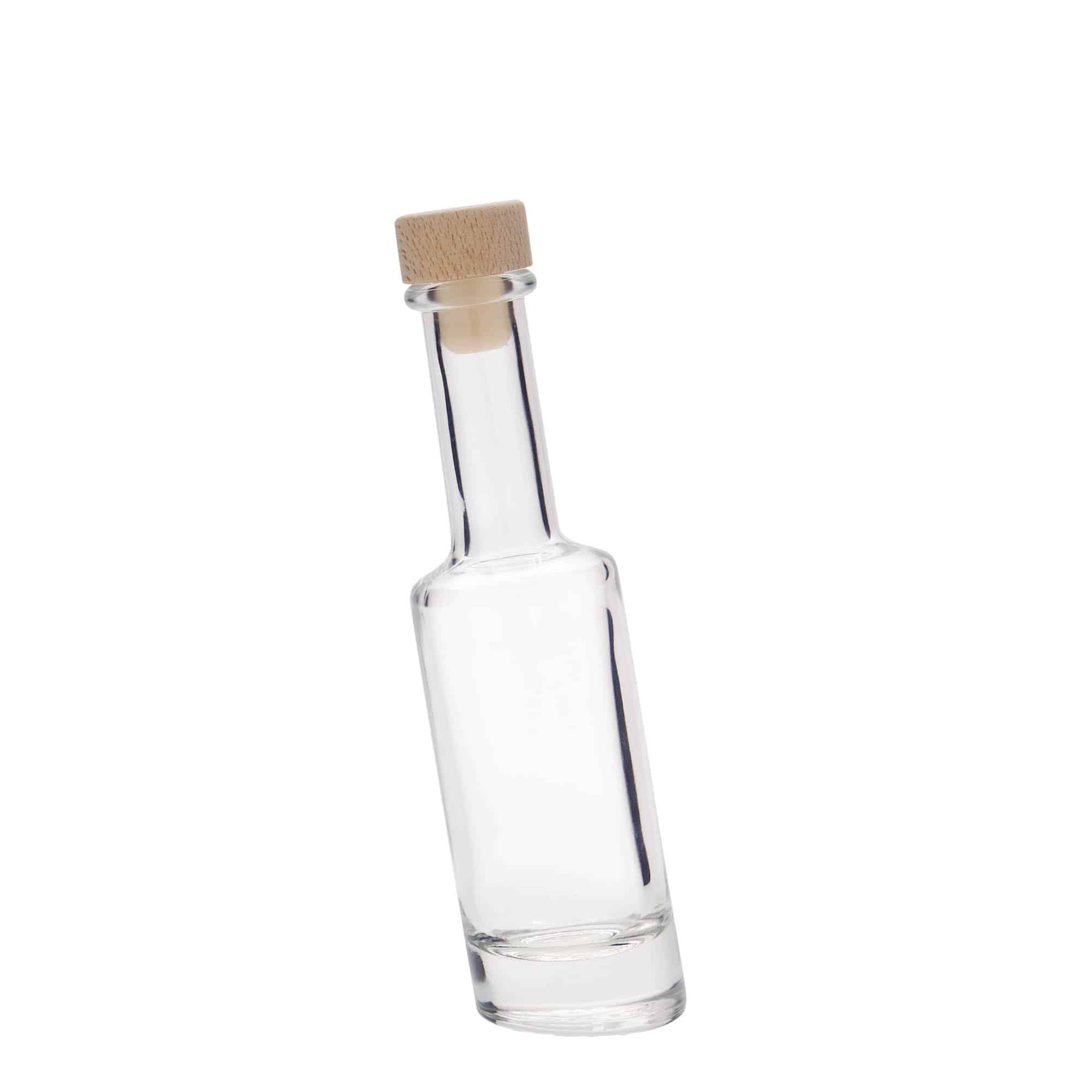 100 ml glasflaske 'Bounty', åbning: prop