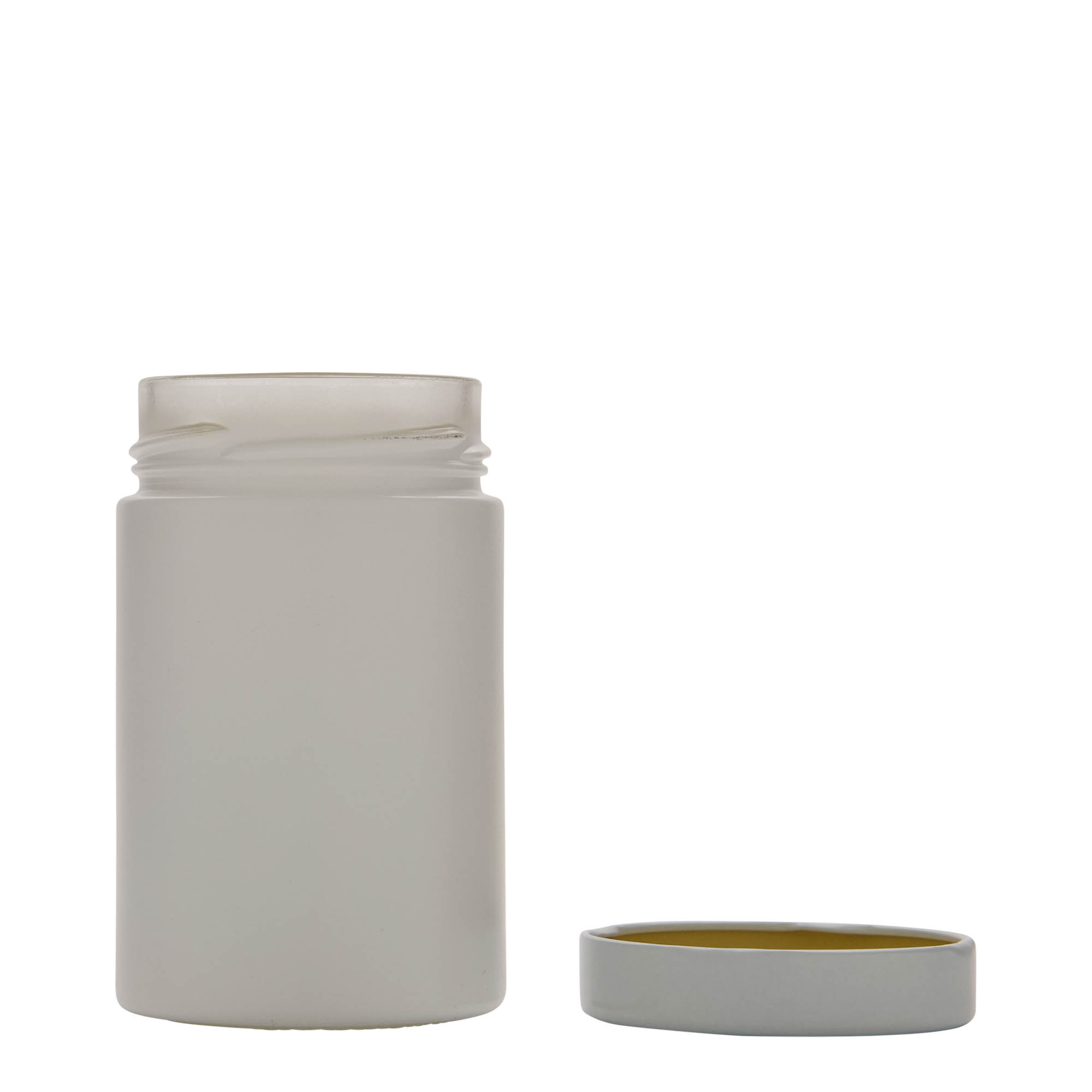 327 ml rundt glas 'Aurora', hvid, åbning: Deep-Twist-Off (DTO 66) 327 ml rundt glas 'Aurora', hvid, åbning: Deep-Twist-Off (DTO 66)