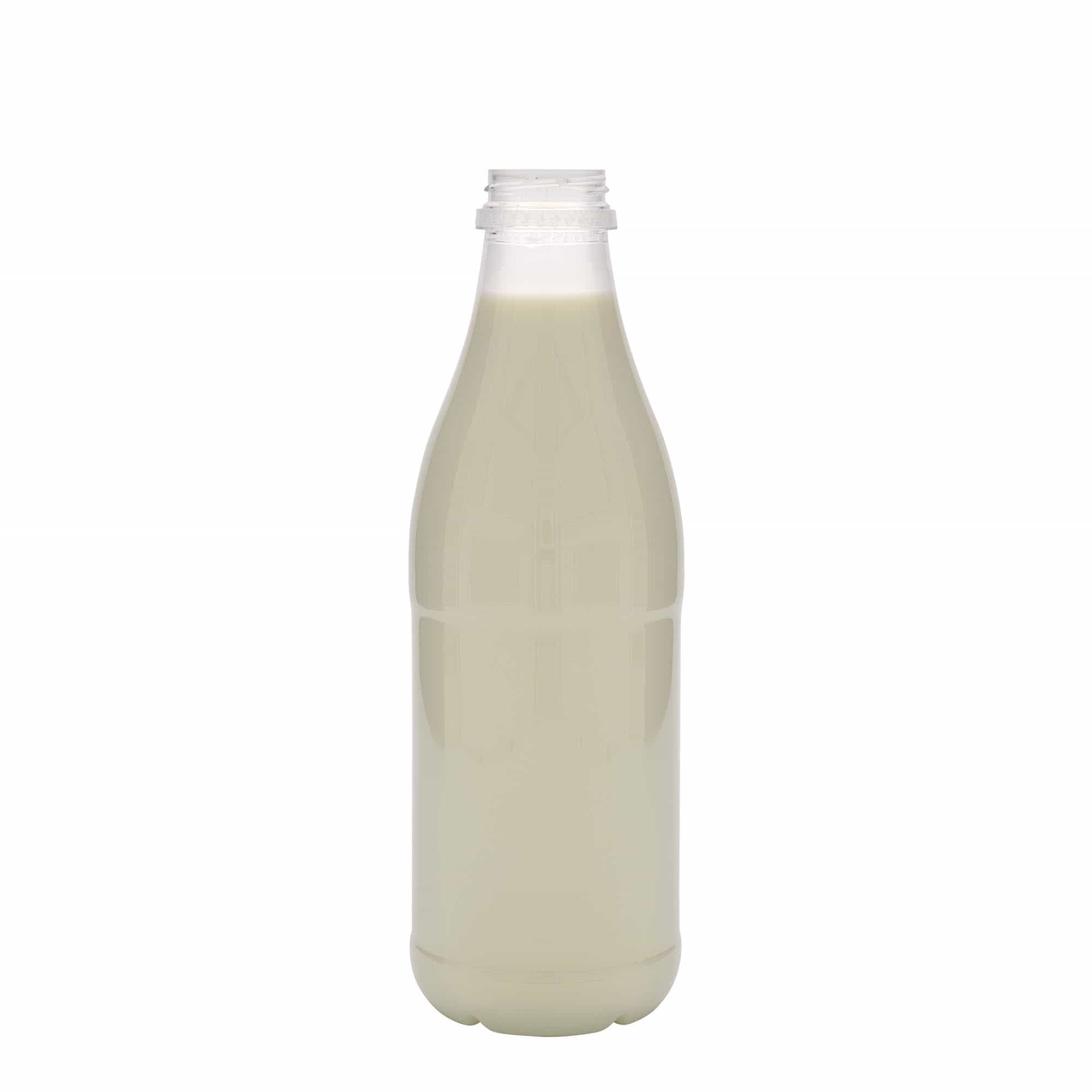 1.000 ml PET-flaske »Milk and Juice«, plastik, åbning: 38 mm