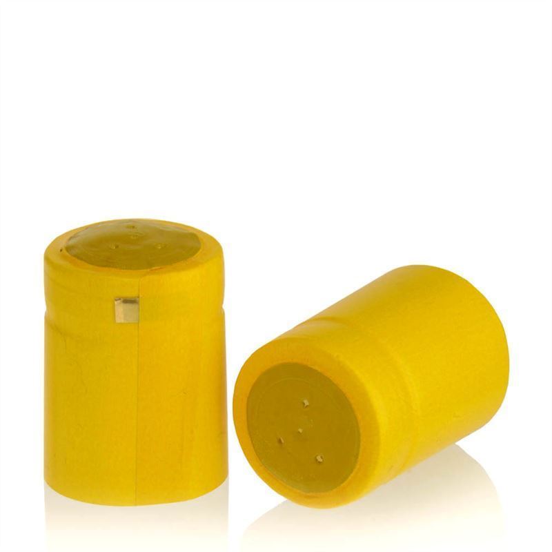 Krympekapsel 32x41, PVC-plast, gul