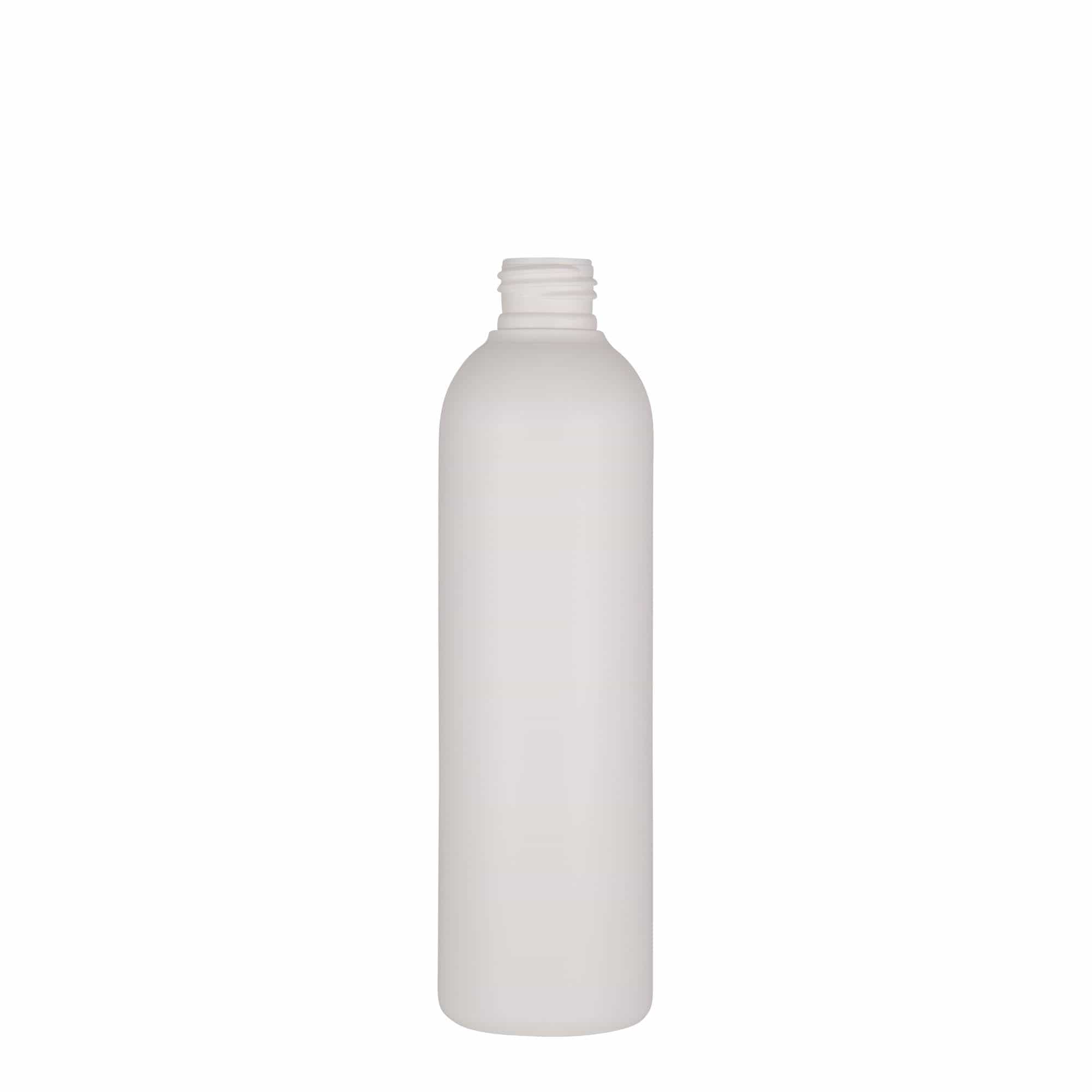 250 ml plastikflaske 'Tuffy', HDPE, hvid, åbning: 24/410 250 ml plastikflaske 'Tuffy', HDPE, hvid, åbning: 24/410