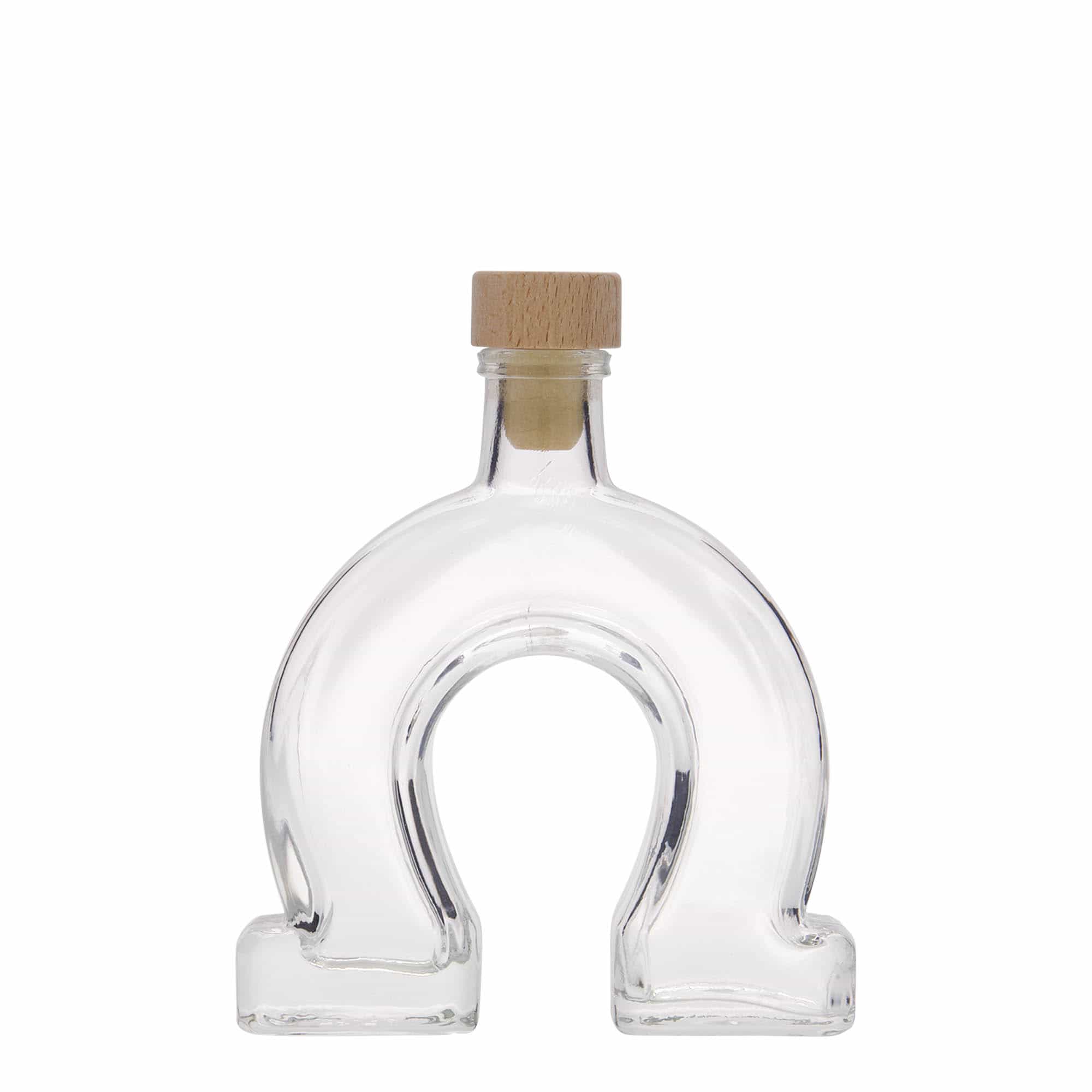 100 ml glasflaske 'Hestesko', åbning: Kork