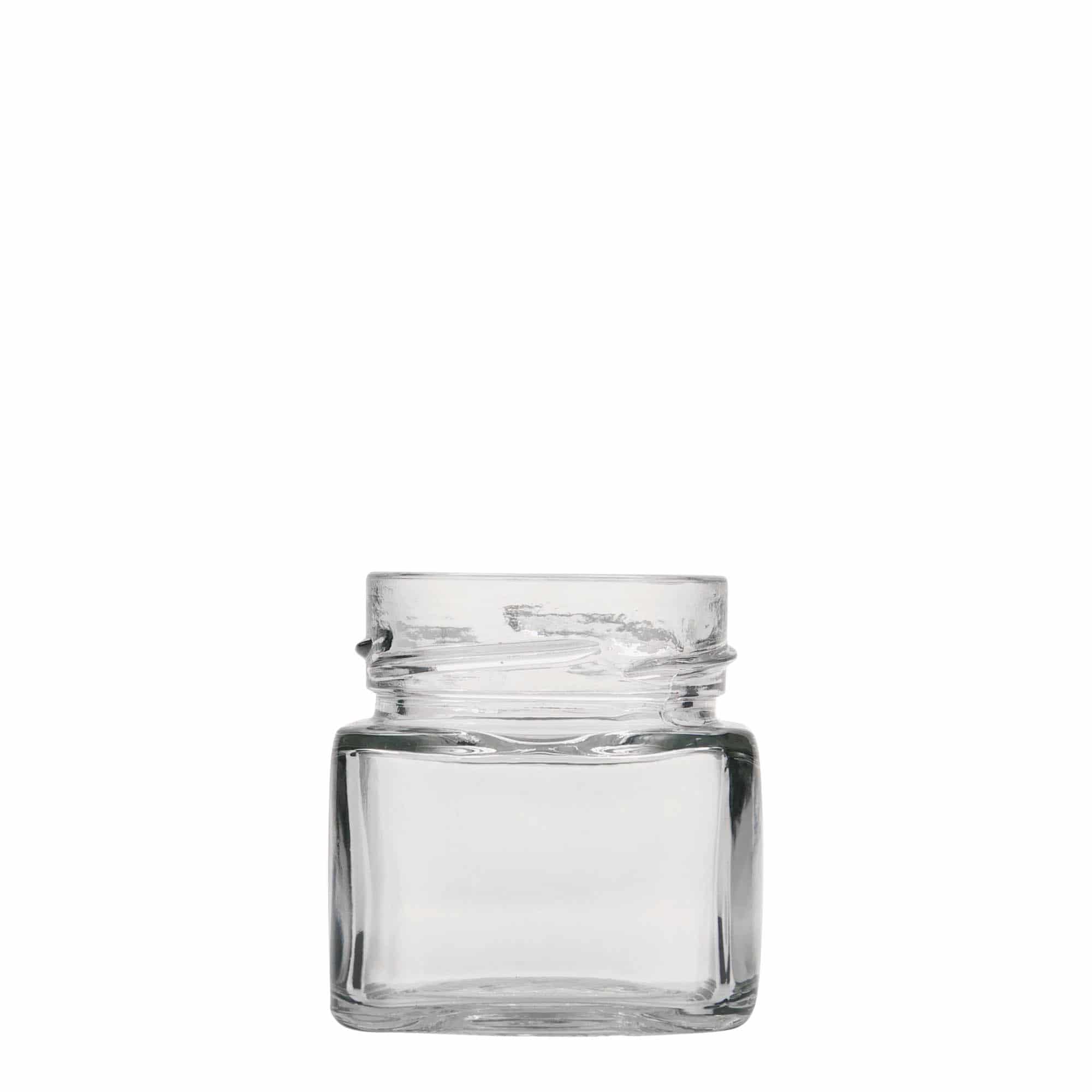 106 ml kvadraktisk glas 'Ikarus', åbning: Deep-twist-off (DTO 58)