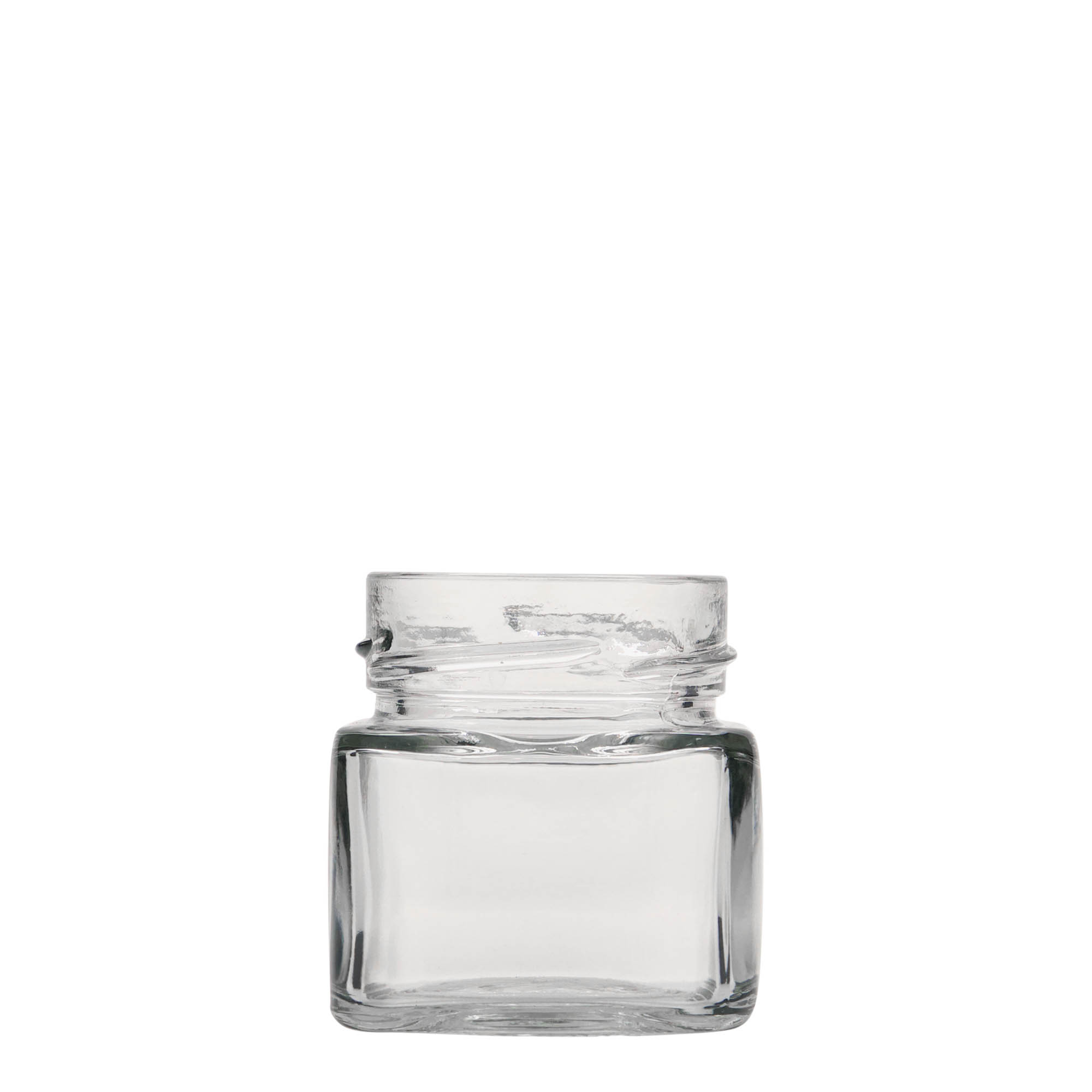 106 ml firkantet glas 'Ikarus', åbning: Deep-Twist-Off (DTO 58)