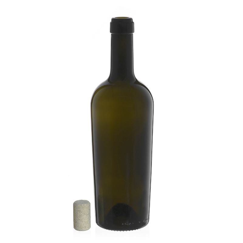 750 ml vinflaske 'Imperiale', antikgrøn, åbning: kork 750 ml vinflaske 'Imperiale', antikgrøn, åbning: kork