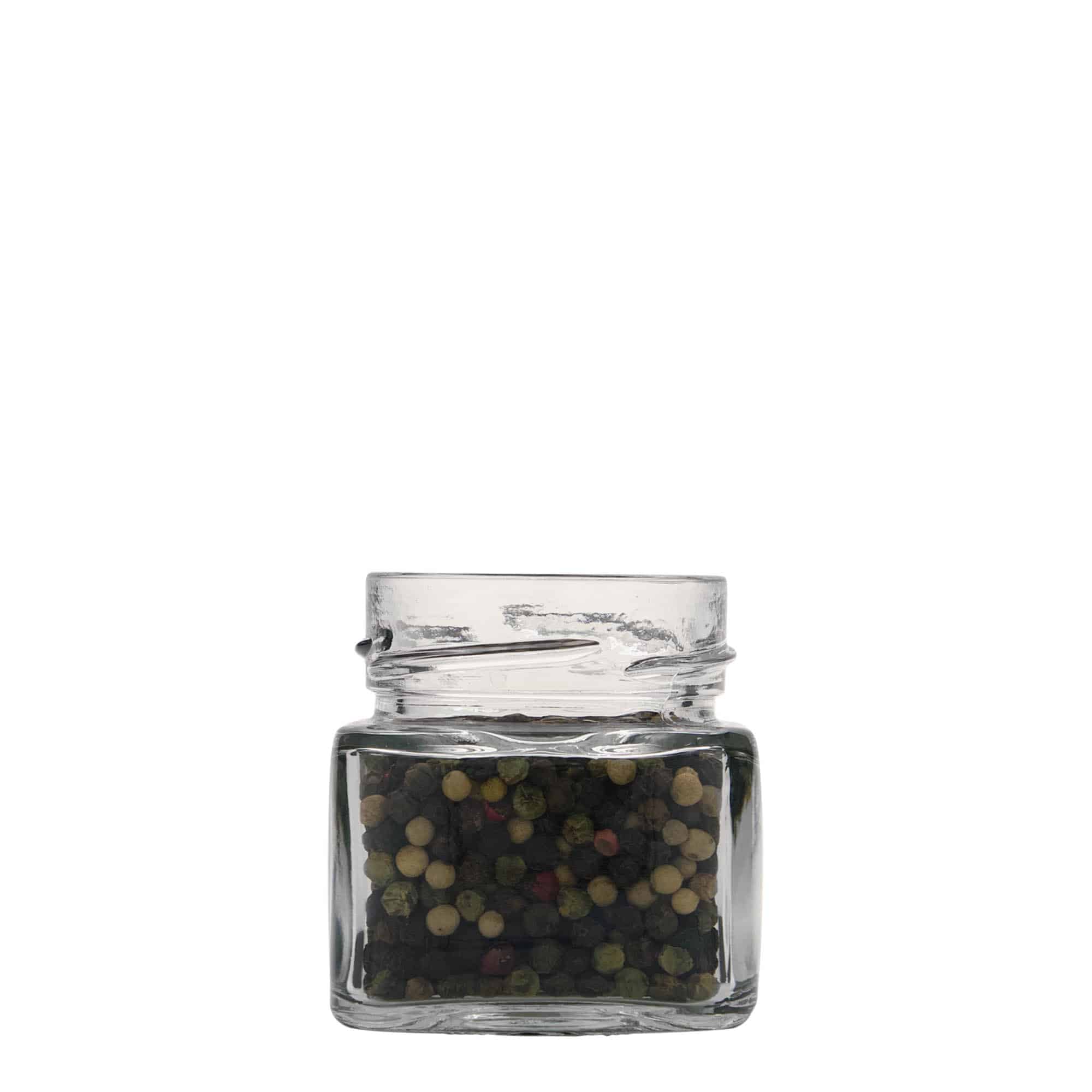 106 ml firkantet glas 'Ikarus', åbning: Deep-Twist-Off (DTO 58) 106 ml firkantet glas 'Ikarus', åbning: Deep-Twist-Off (DTO 58)