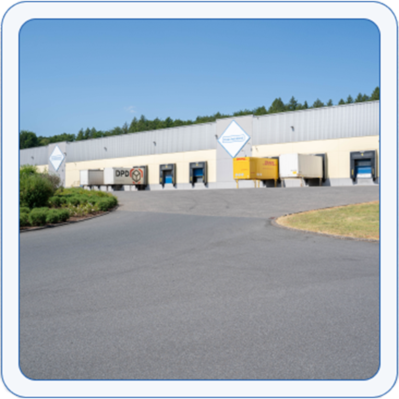 Ransbach logistikcenter Udvendigt billede af logistikcenteret i Ransbach-Baumbach