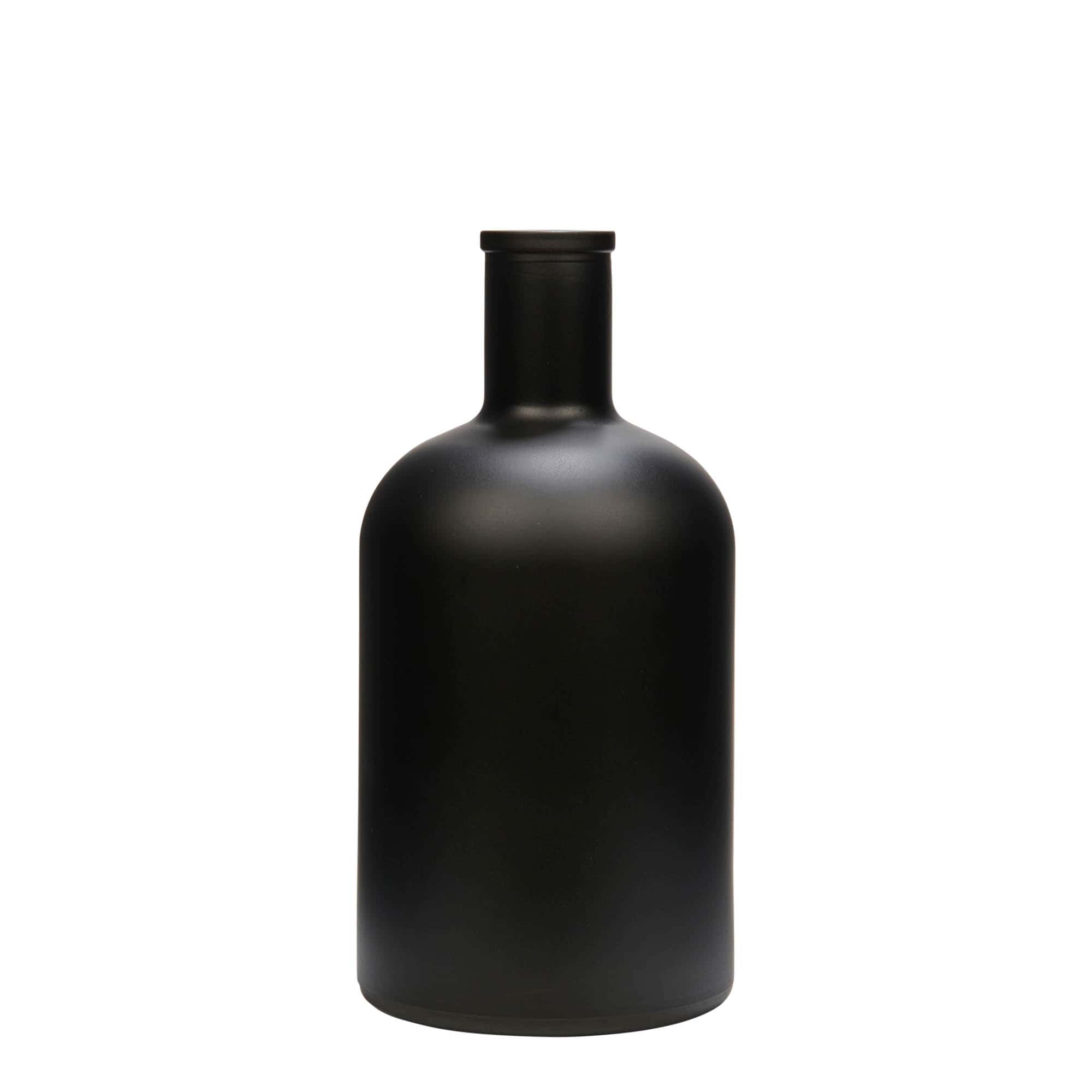 700 ml glasflaske 'Gerardino', sort, åbning: Kork 700 ml glasflaske 'Gerardino', sort, åbning: Kork