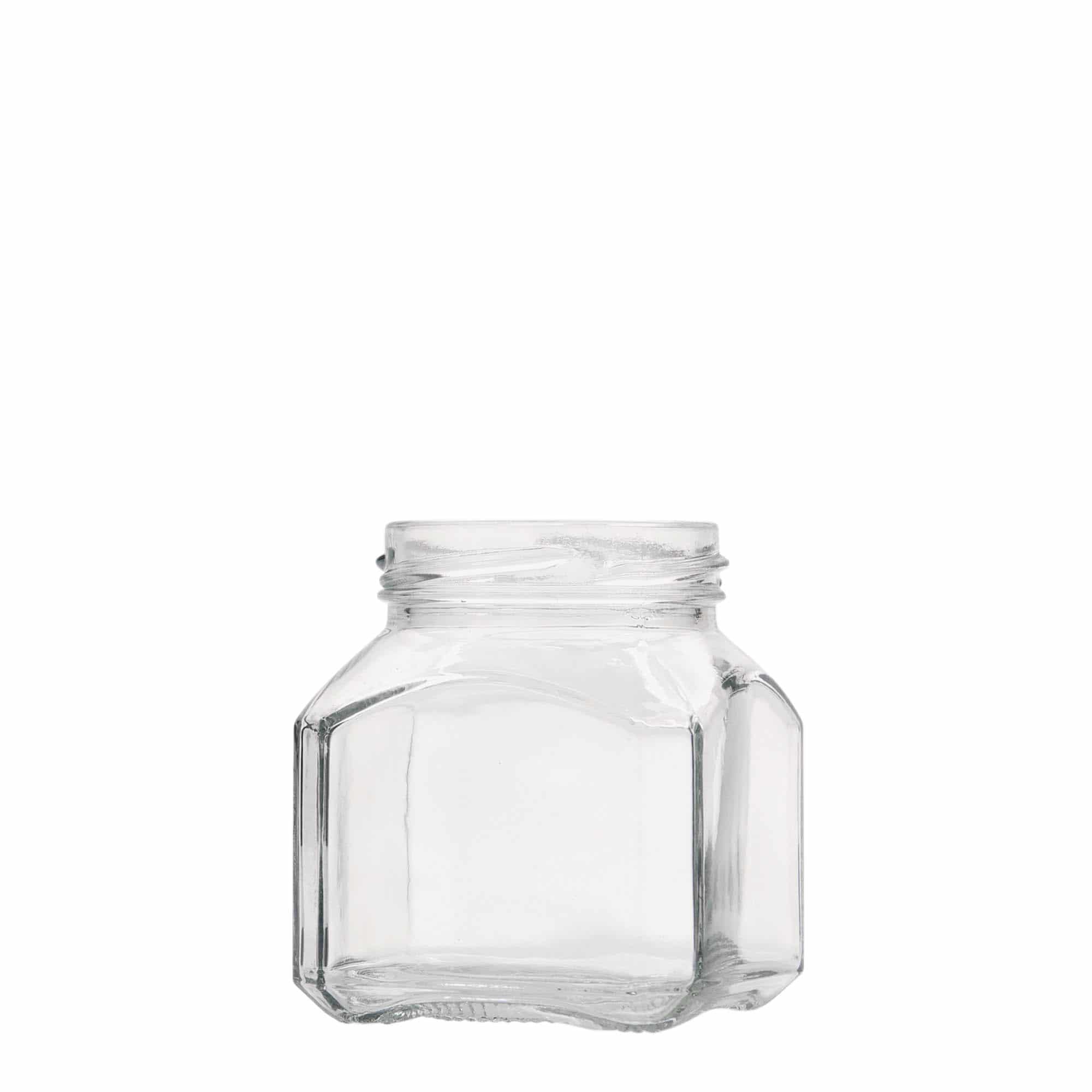 212 ml kvadraktisk glas 'Milano', åbning: Twist-off (TO 58)