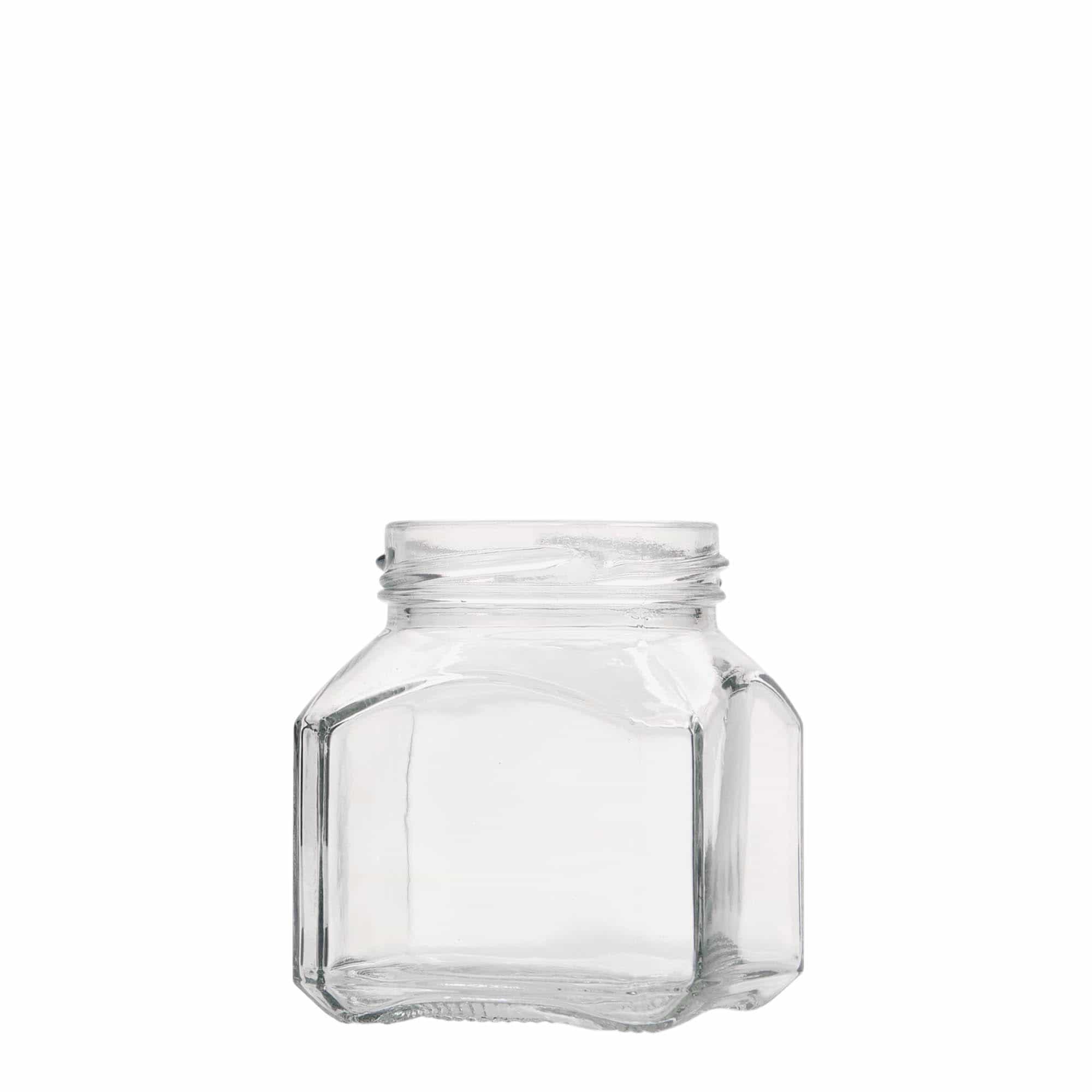 212 ml firkantet glas »Mailand«, åbning: Twist-off (TO 58)