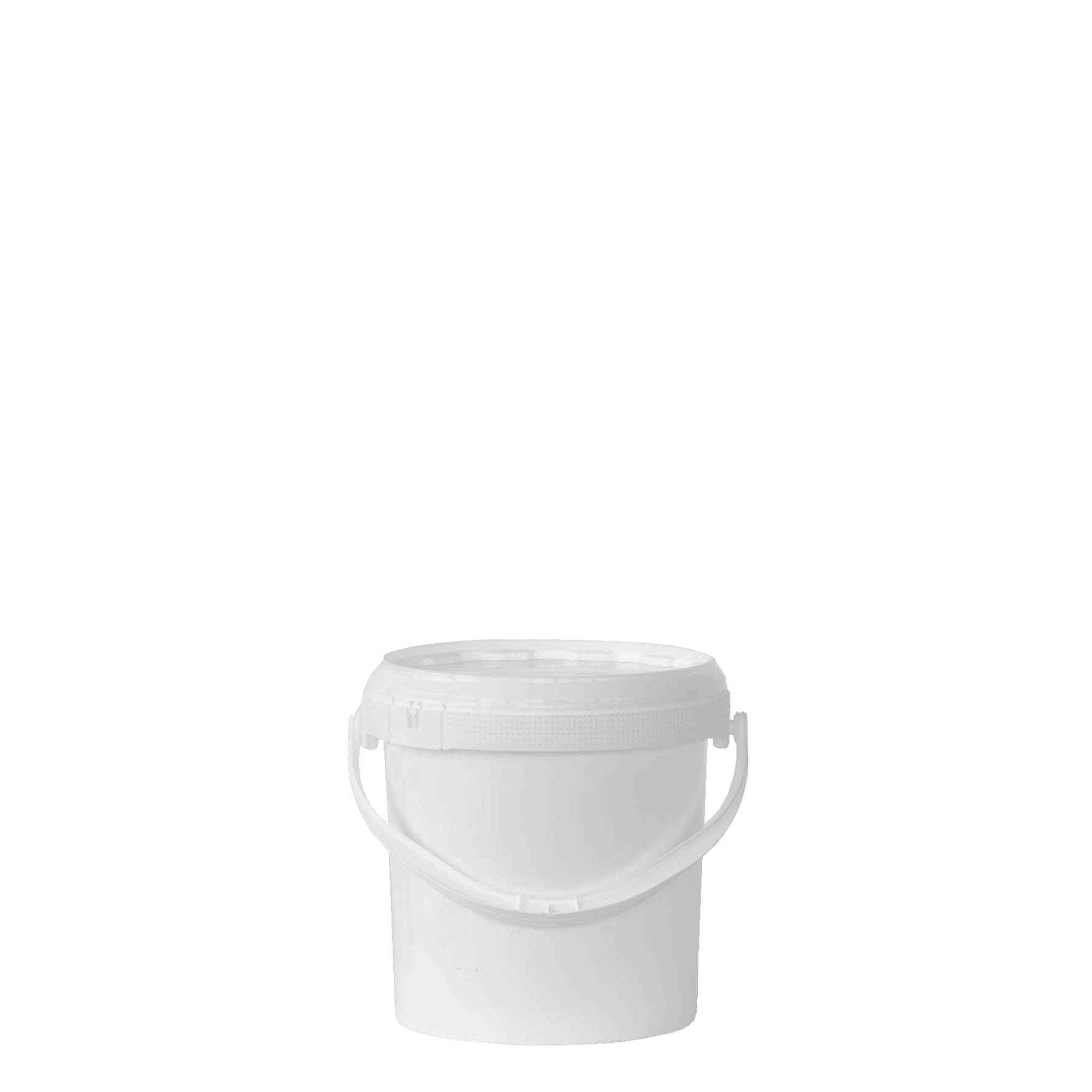 1 l spand, PP-plast, hvid 1 l spand, PP-plast, hvid