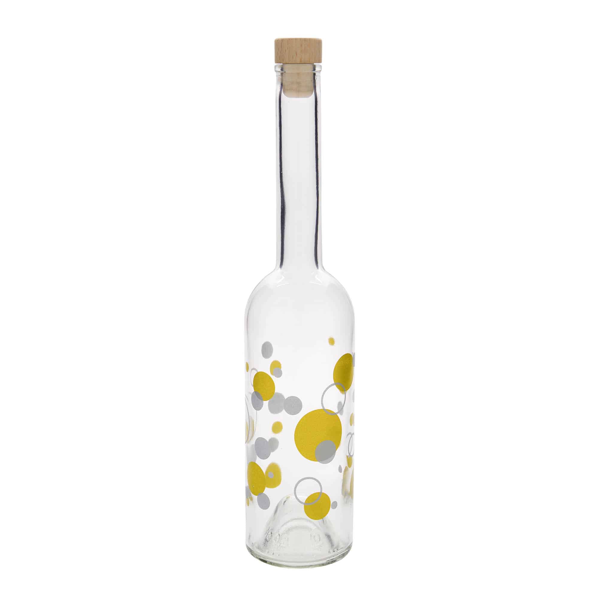 500 ml glasflaske 'Opera', motiv: Prikker, åbning: Kork