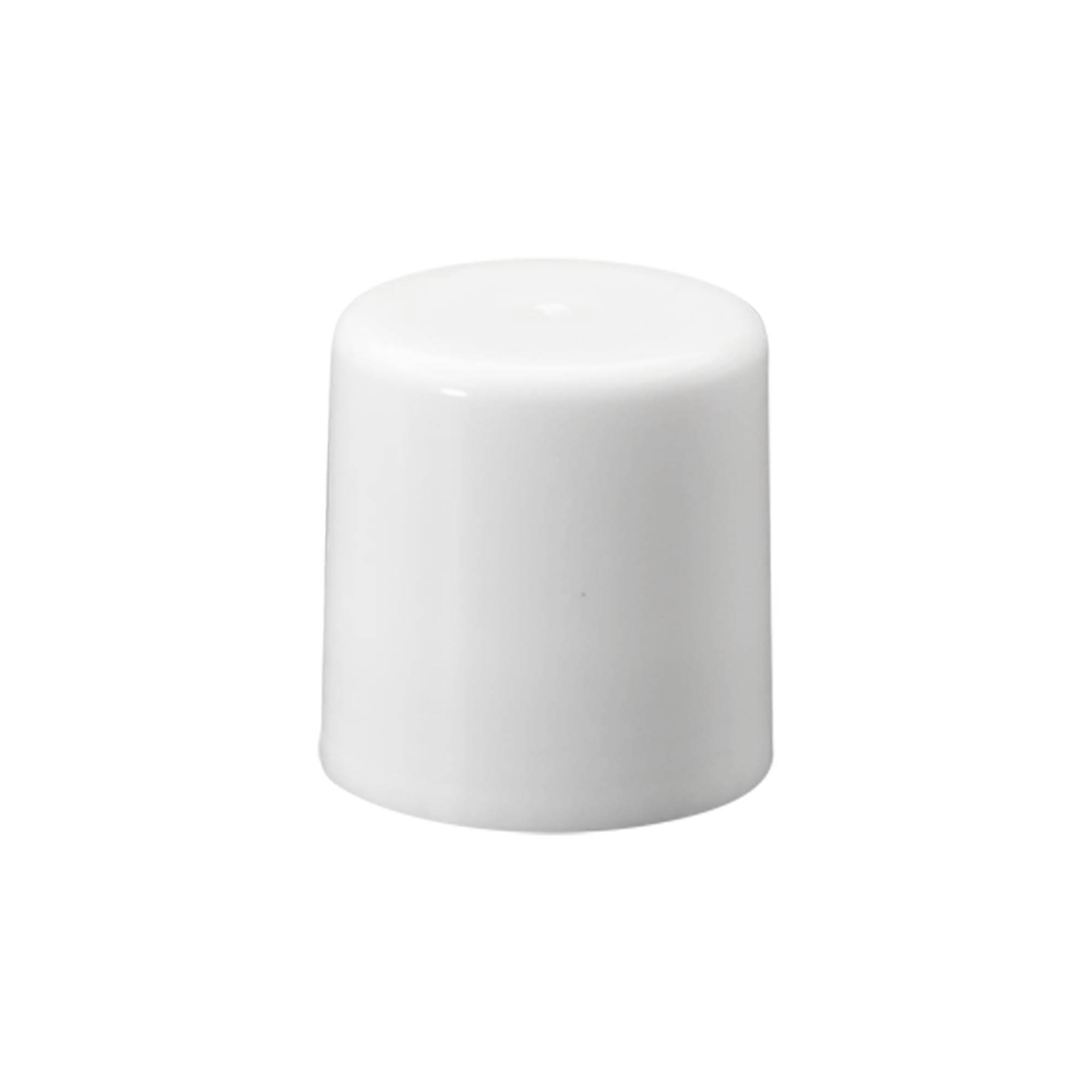 Kappe til 50 ml roll-on-flaske, PP-plast, hvid, til tud: skruelåg Kappe til 50 ml roll-on-flaske, PP-plast, hvid, til tud: skruelåg